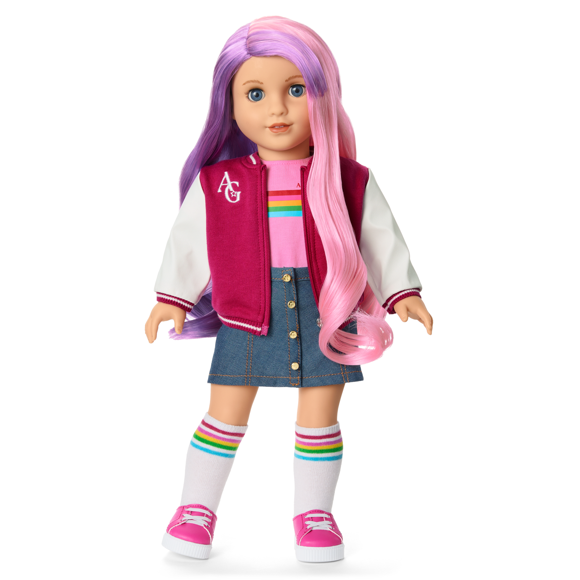 American Girl Truly Me Doll #116 with Puppy & Backpack Bundle