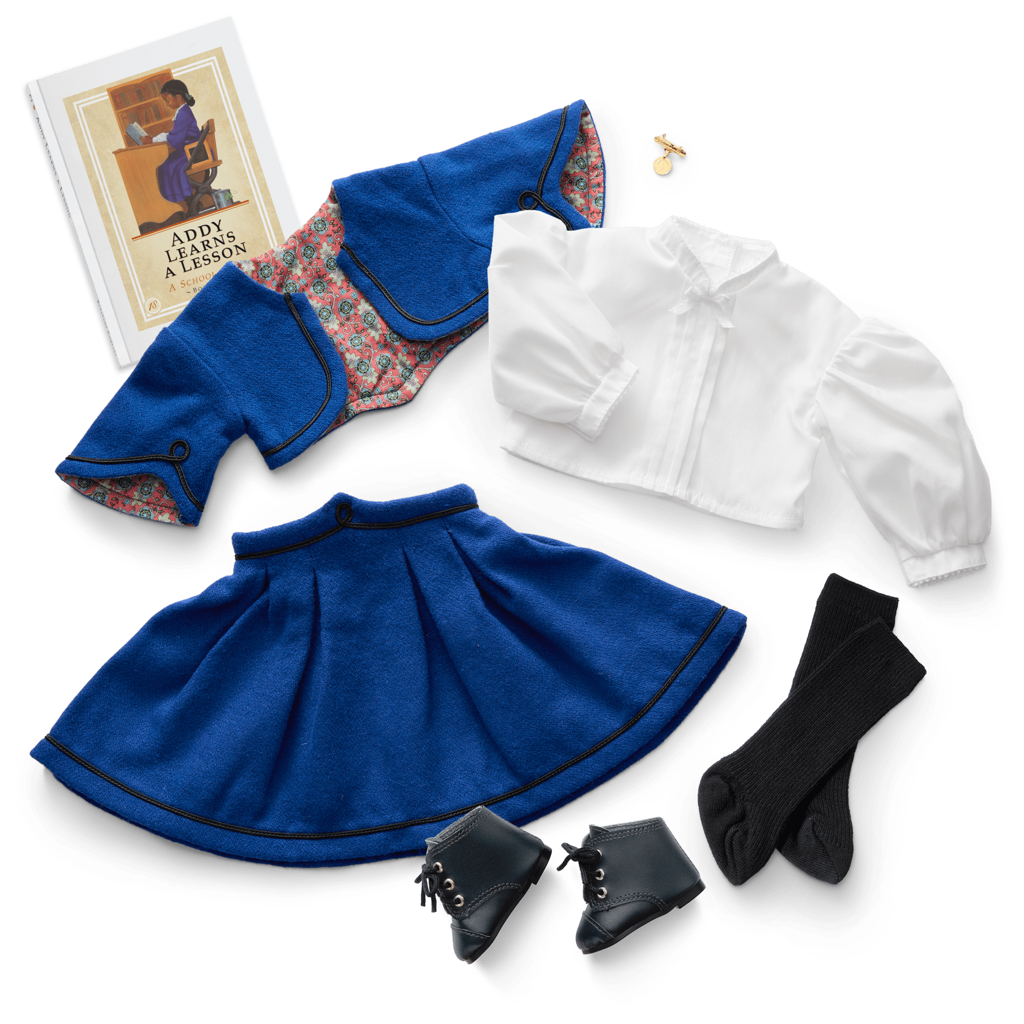 Addy Walker 18-Inch Doll School Outfit & Book Set