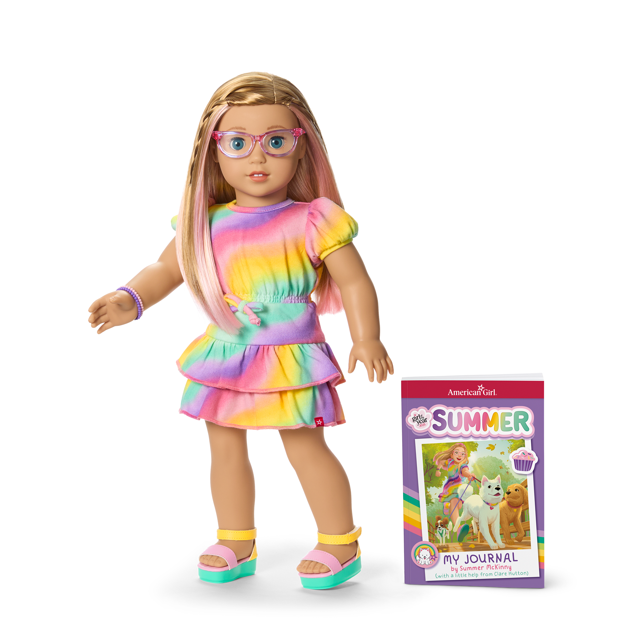 Rainbow Swirl Dress for Girls & Dolls - Summer McKinny™ Matching Outfit