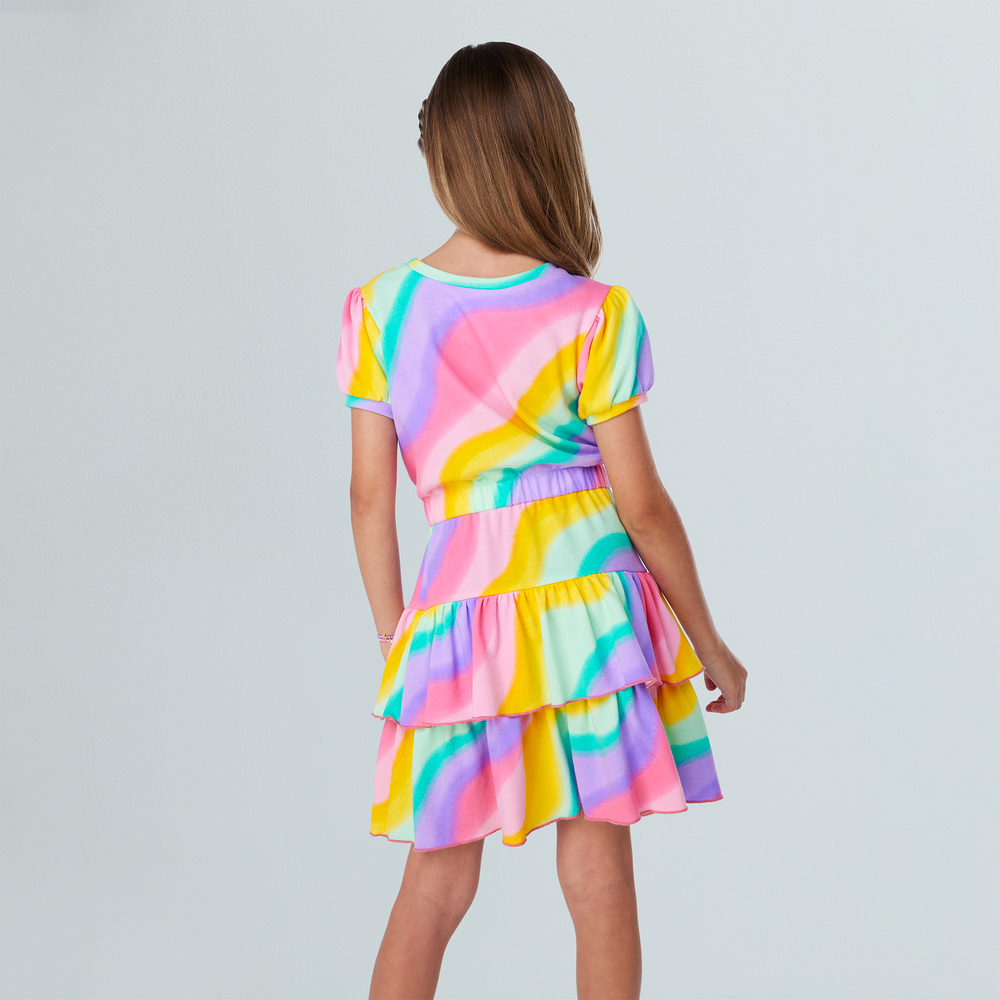 Rainbow Swirl Dress for Girls & Dolls - Summer McKinny™ Matching Outfit