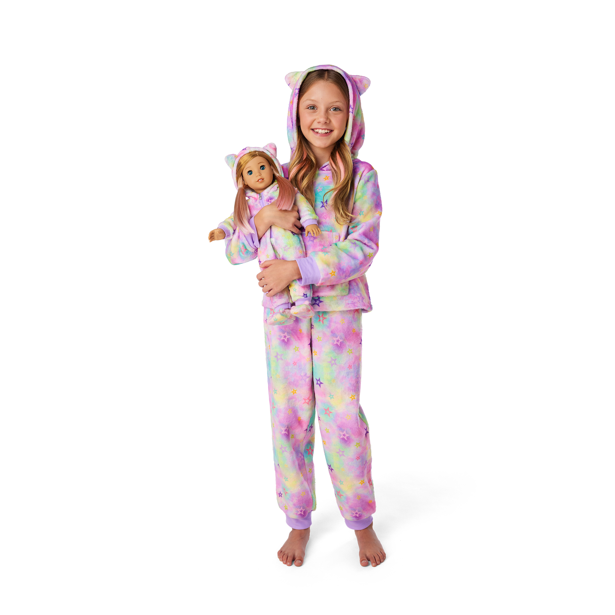 Summer's Stars & Snuggles Pajama Set for Girls & Dolls