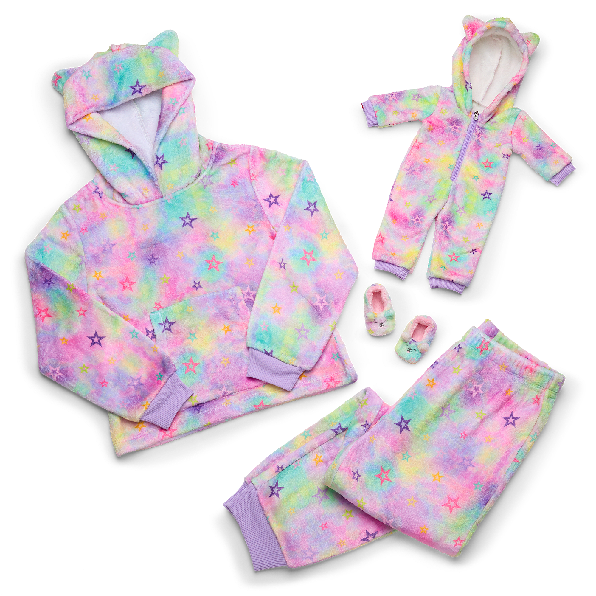 Summer's Stars & Snuggles Pajama Set for Girls & Dolls