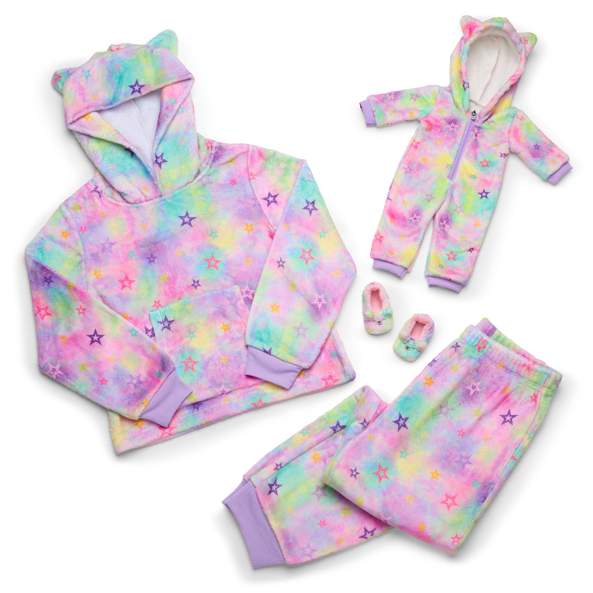 Summer's Stars & Snuggles Pajama Set for Girls & Dolls