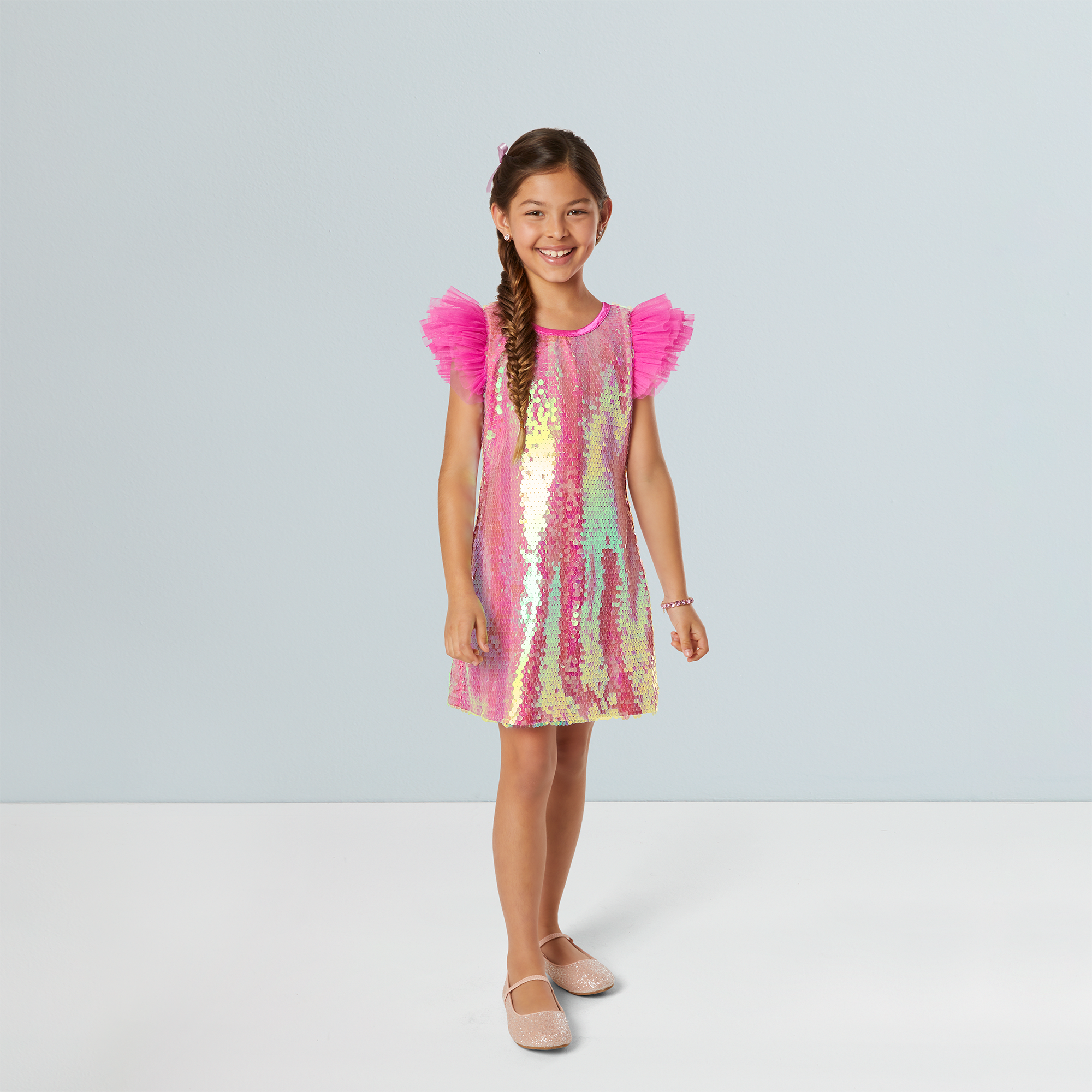 Girls Birthday Party Dress & Matching 18-inch Doll Outfit