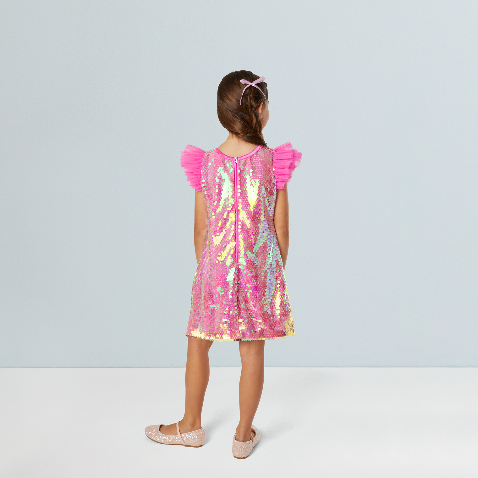 Girls Birthday Party Dress & Matching 18-inch Doll Outfit