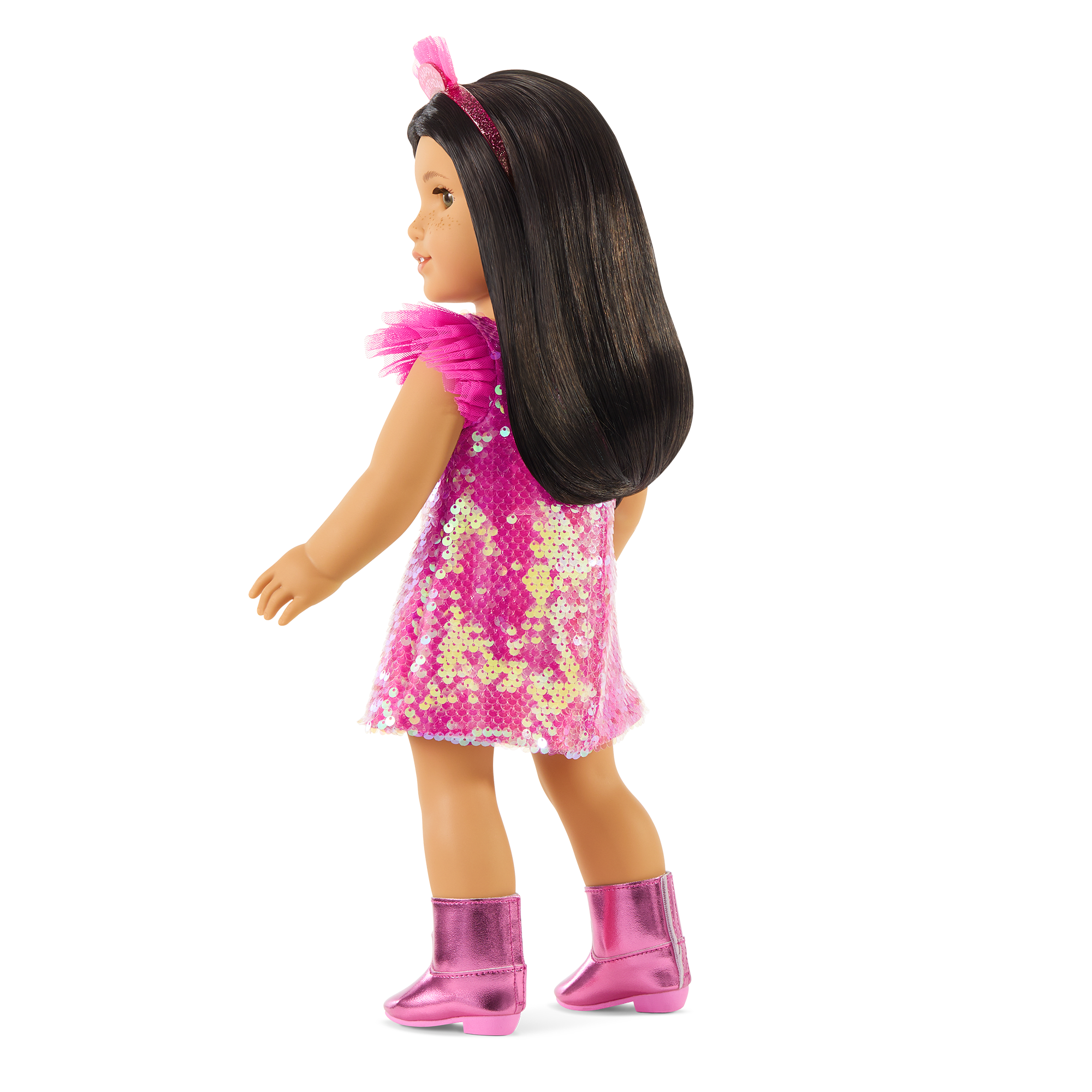 Girls Birthday Party Dress & Matching 18-inch Doll Outfit