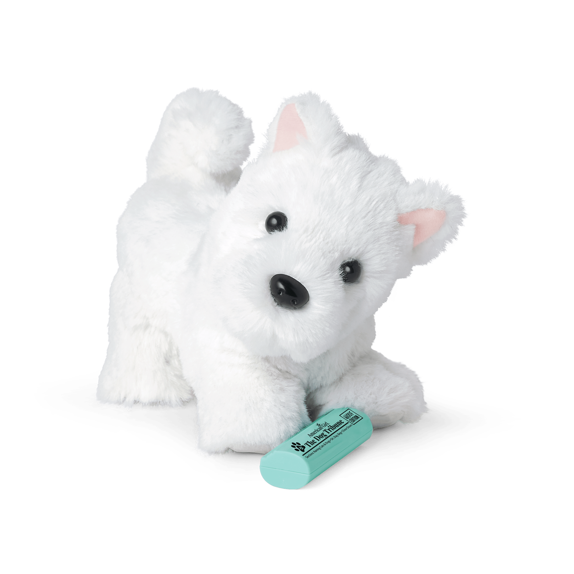 Westie Terrier Dog Toy for 18-inch Dolls with Fashion Accessories