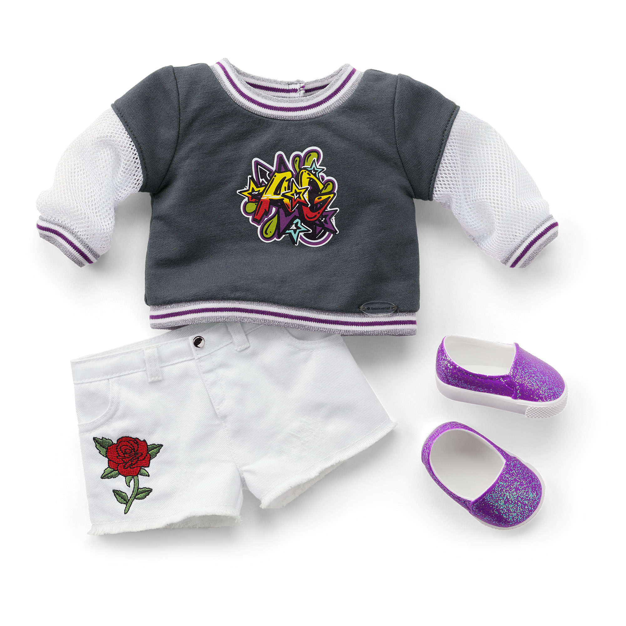 American Girl Truly Me Doll #91 with Purple Curls & Stylish Accessories
