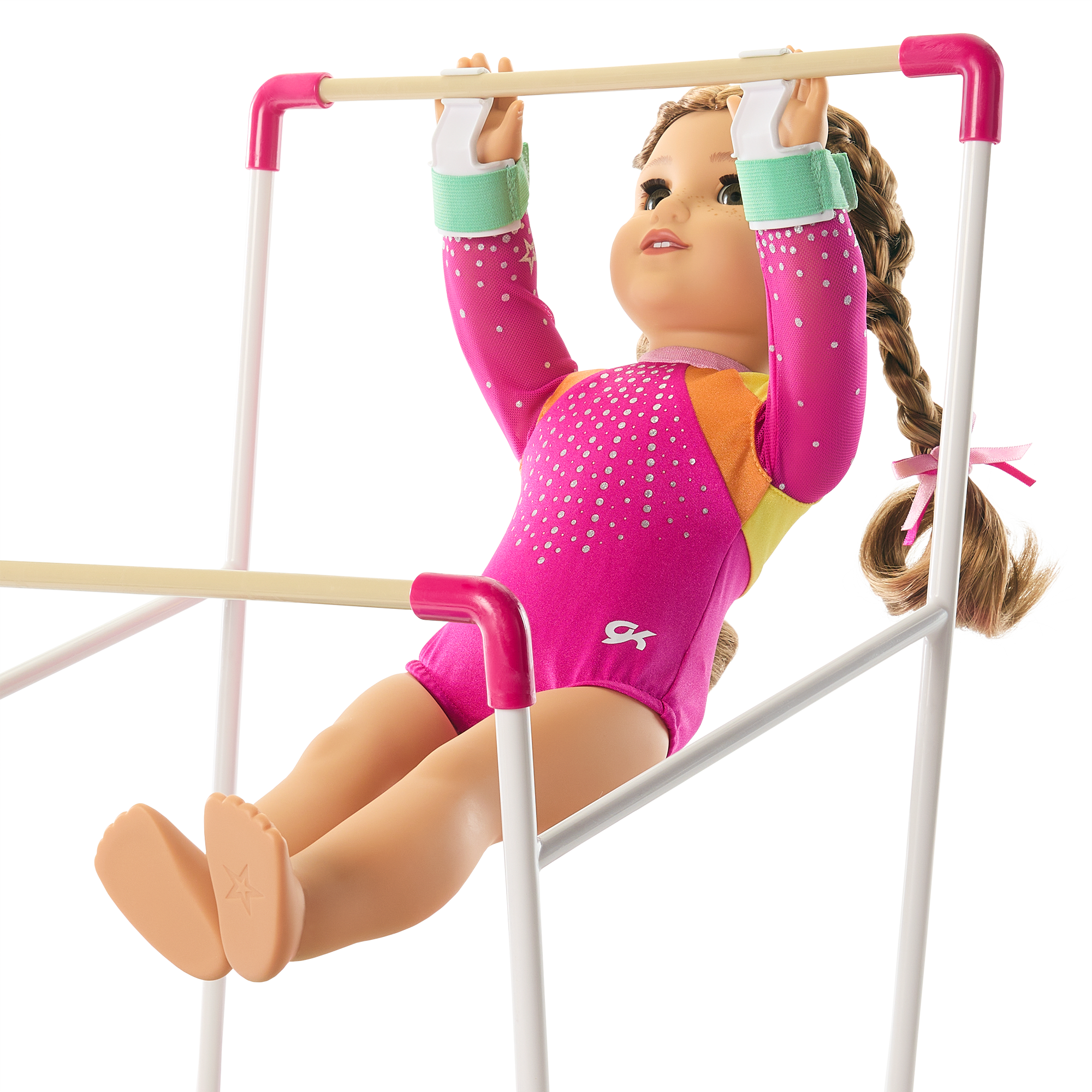 Lila's Gymnastics Set for 18-inch Dolls – Bars, Beam & Mat