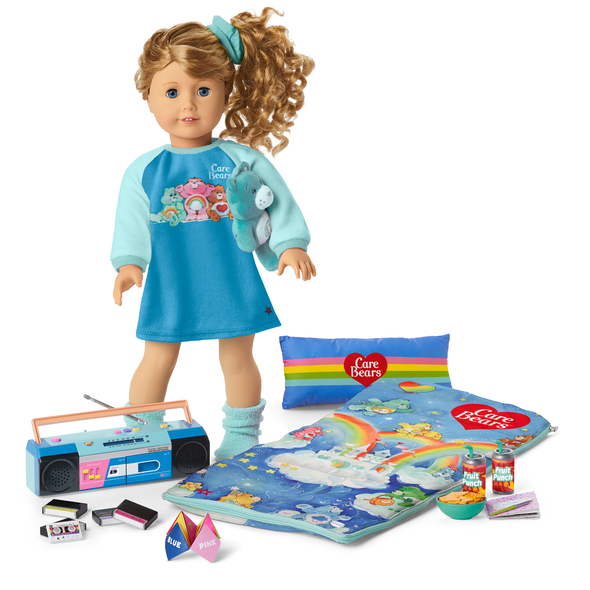 Courtney's 18-inch Doll Sleepover Set with Boombox & Accessories