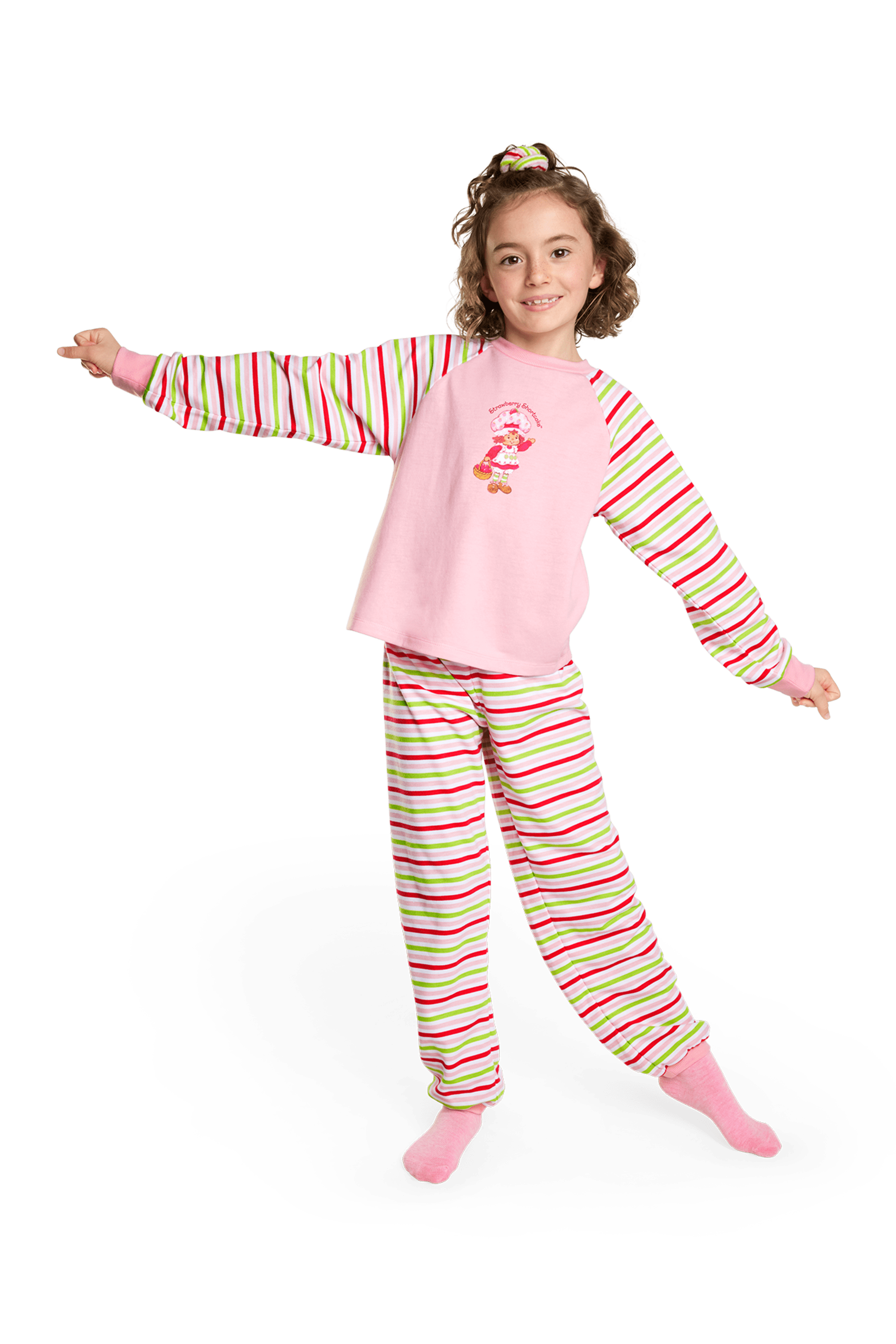 Strawberry Shortcake Girls' Pajama Set - 80s Style PJs XS-XL