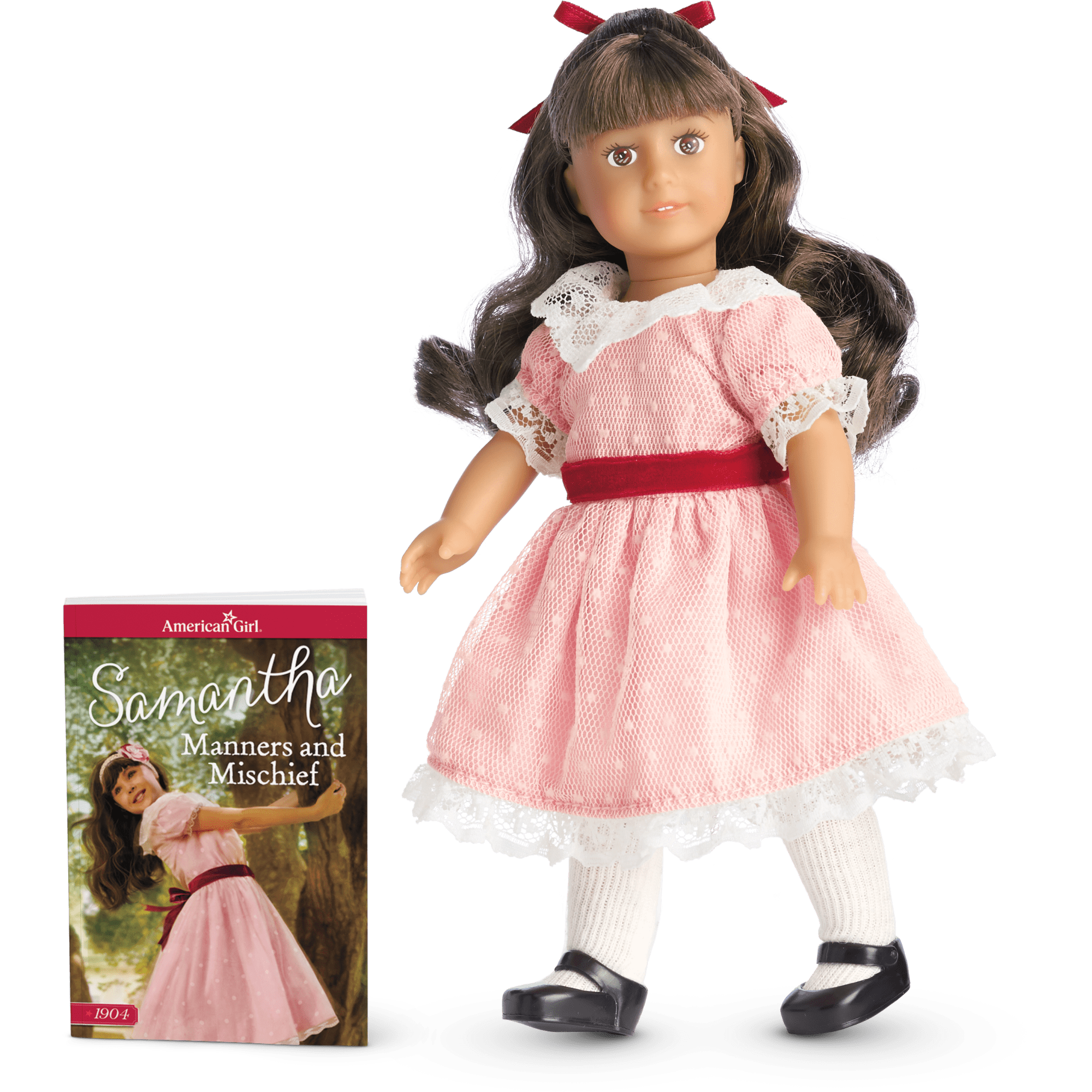 Samantha Parkington Mini Doll with Book - 1904 Outfit