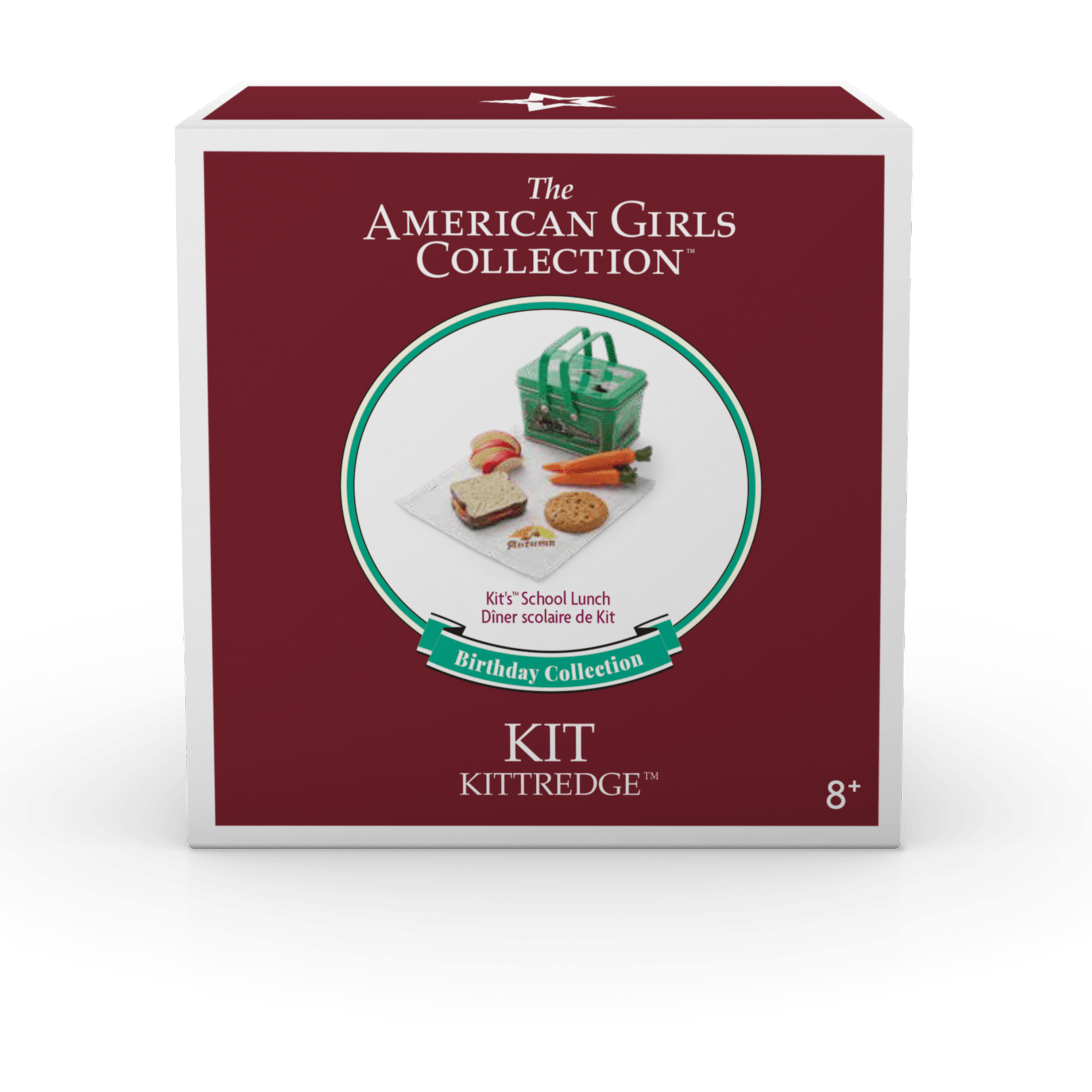 Kit's 18-inch Doll School Lunch Set with Tin Lunch Box & Food Accessories