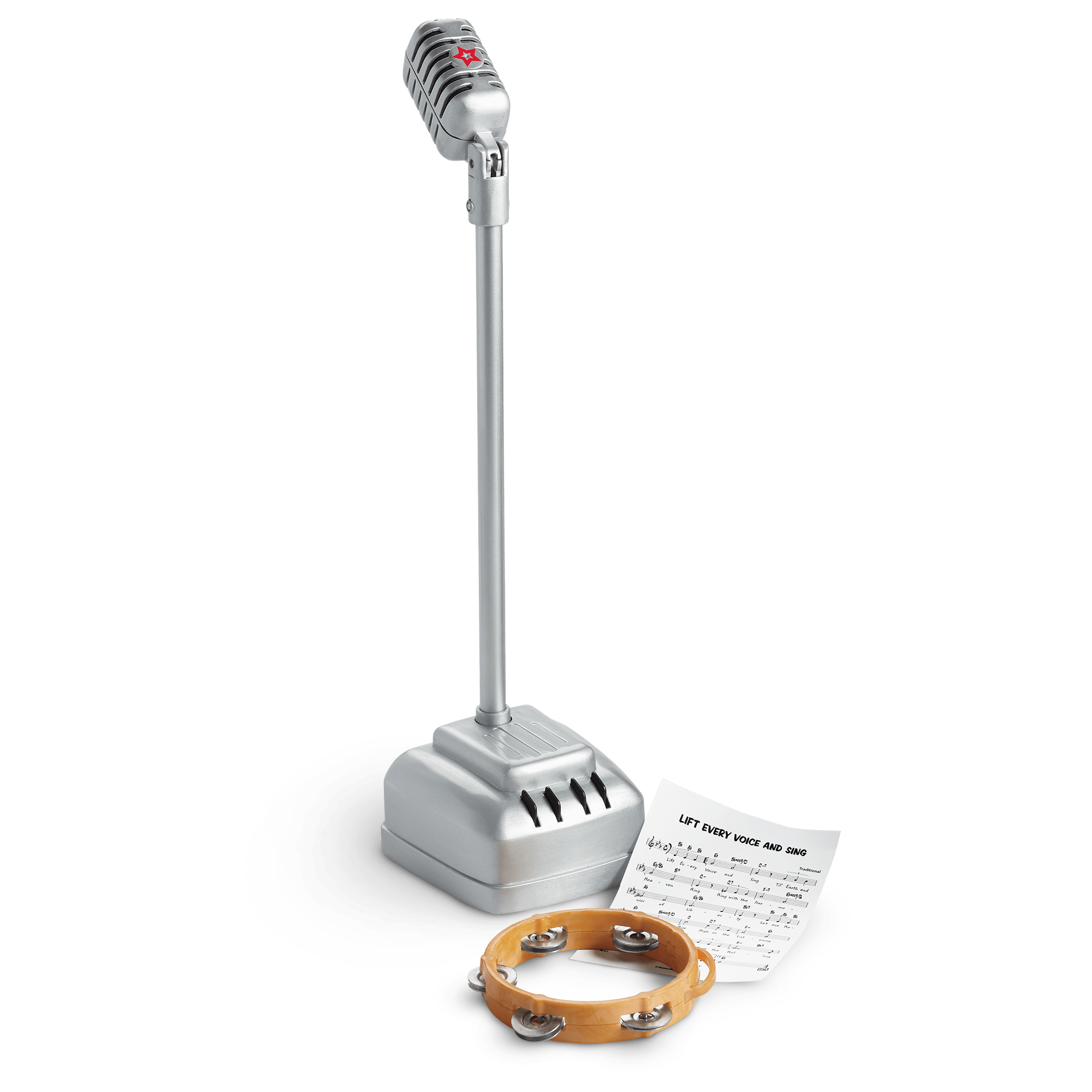 Melody’s 1960s Microphone & Tambourine Set for 18-Inch Dolls