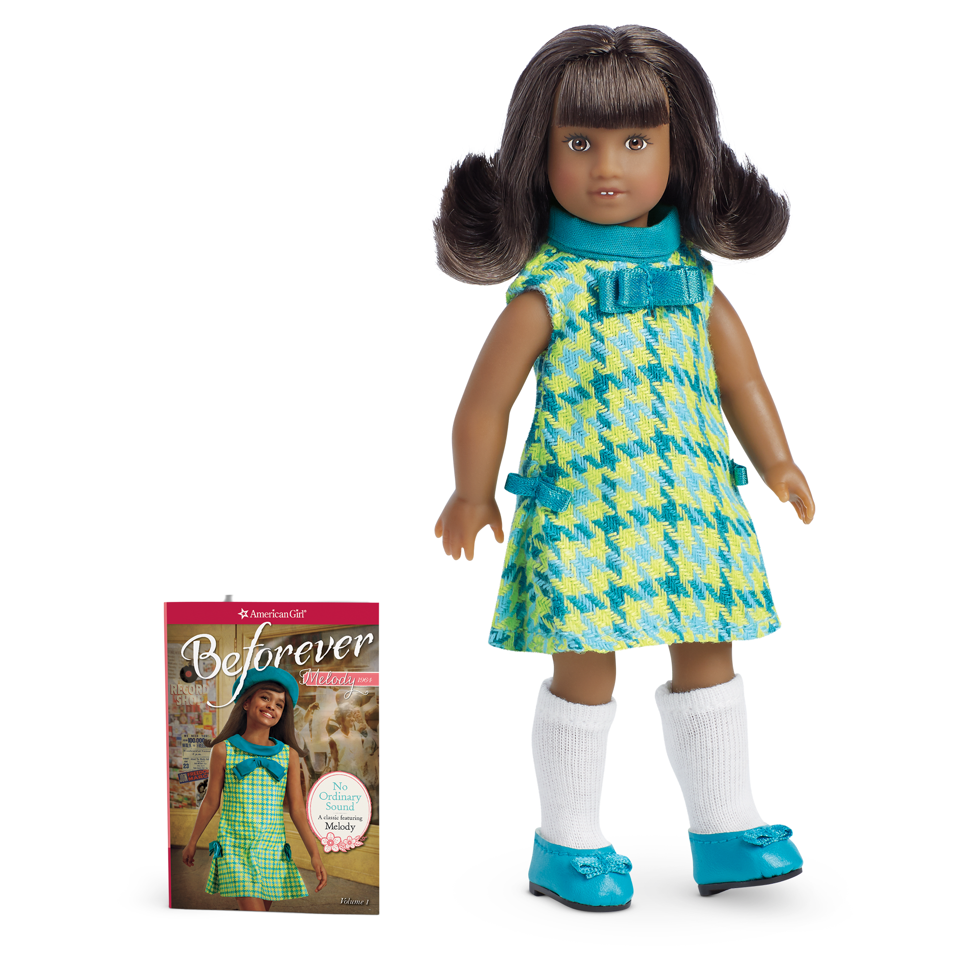 Melody Ellison 1960s Mini Doll with Book - Historical Character