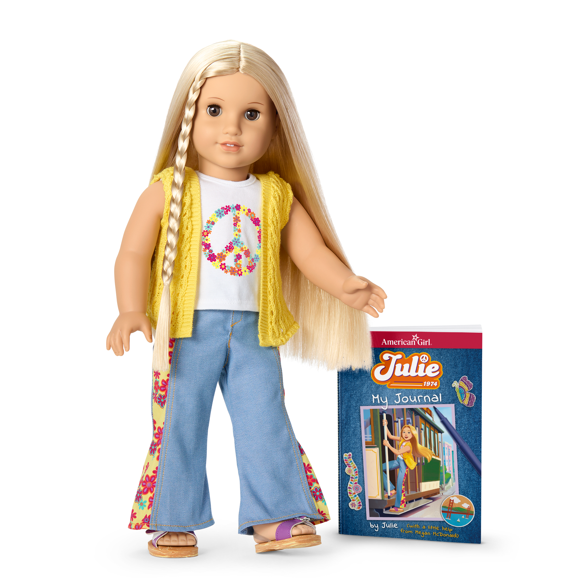 Julie Albright 1970s Doll Gift Set with Outfits & Accessories
