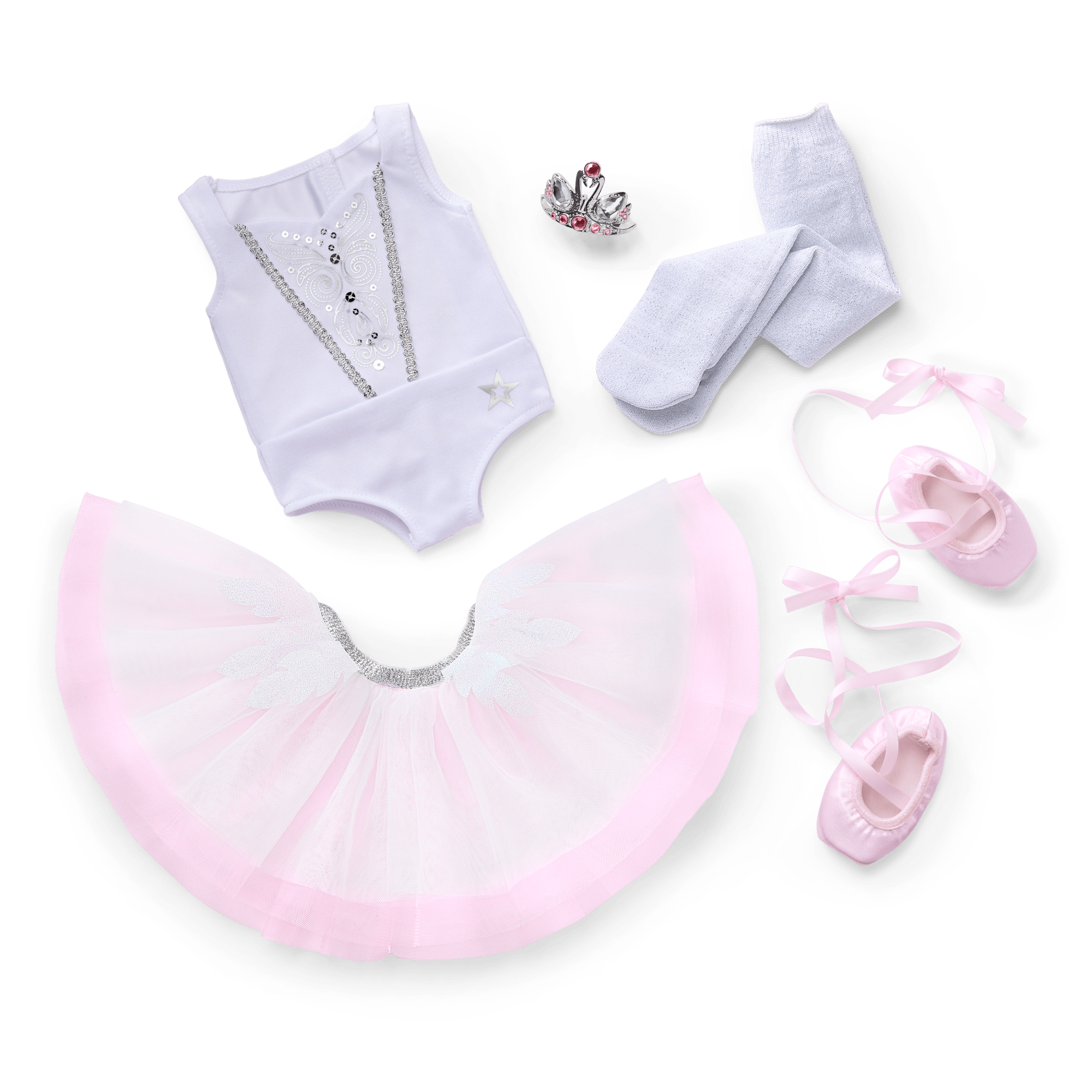 18-inch Doll Ballet Recital Costume with Tutu & Tiara