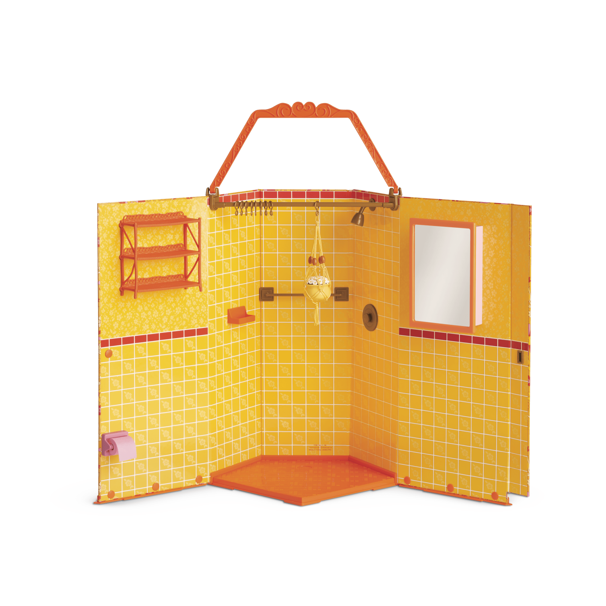 Julie's 18-Inch Doll Bathroom Set - 1970s Retro Dollhouse Accessories