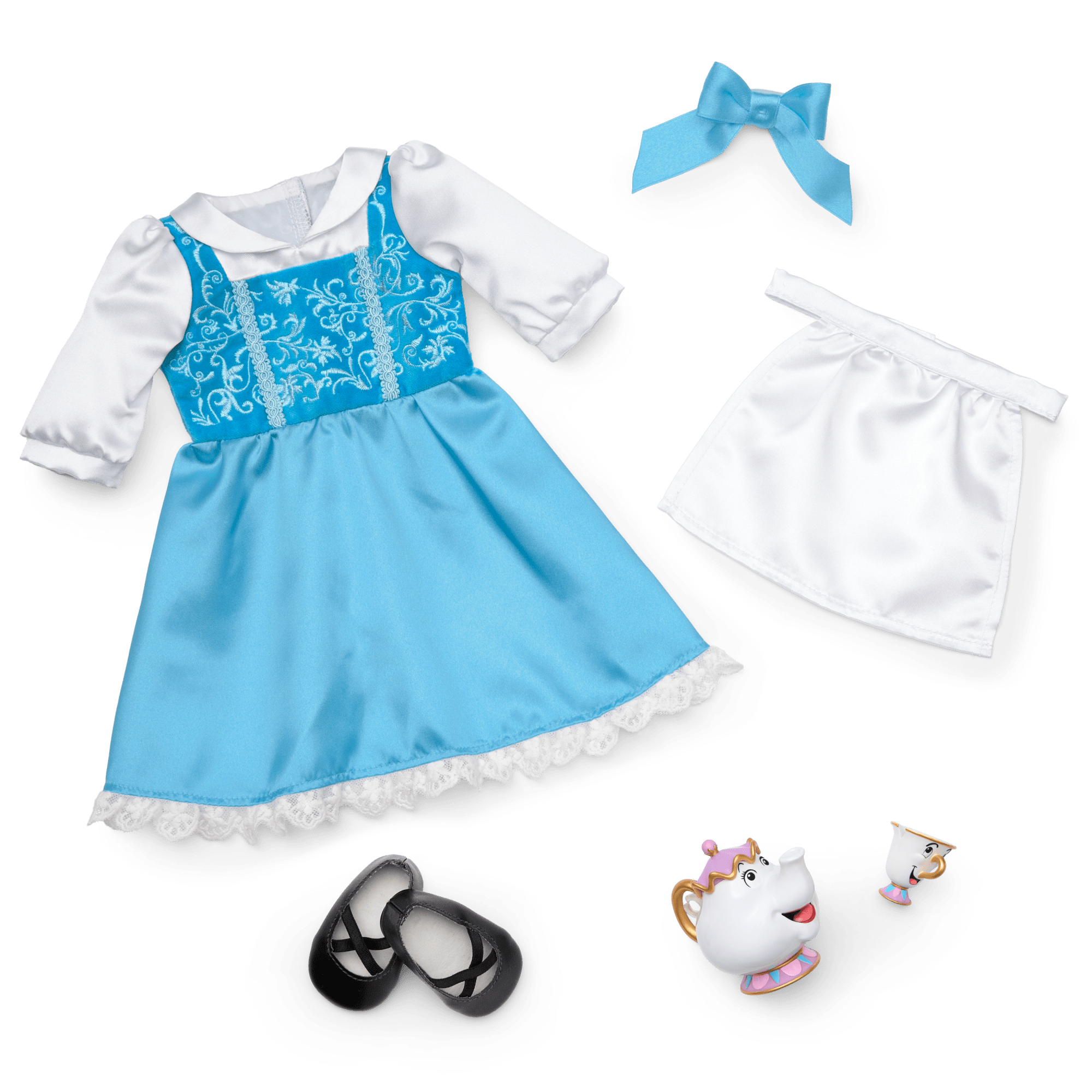 American Girl Belle Blue Dress & Accessories for 18-inch Dolls