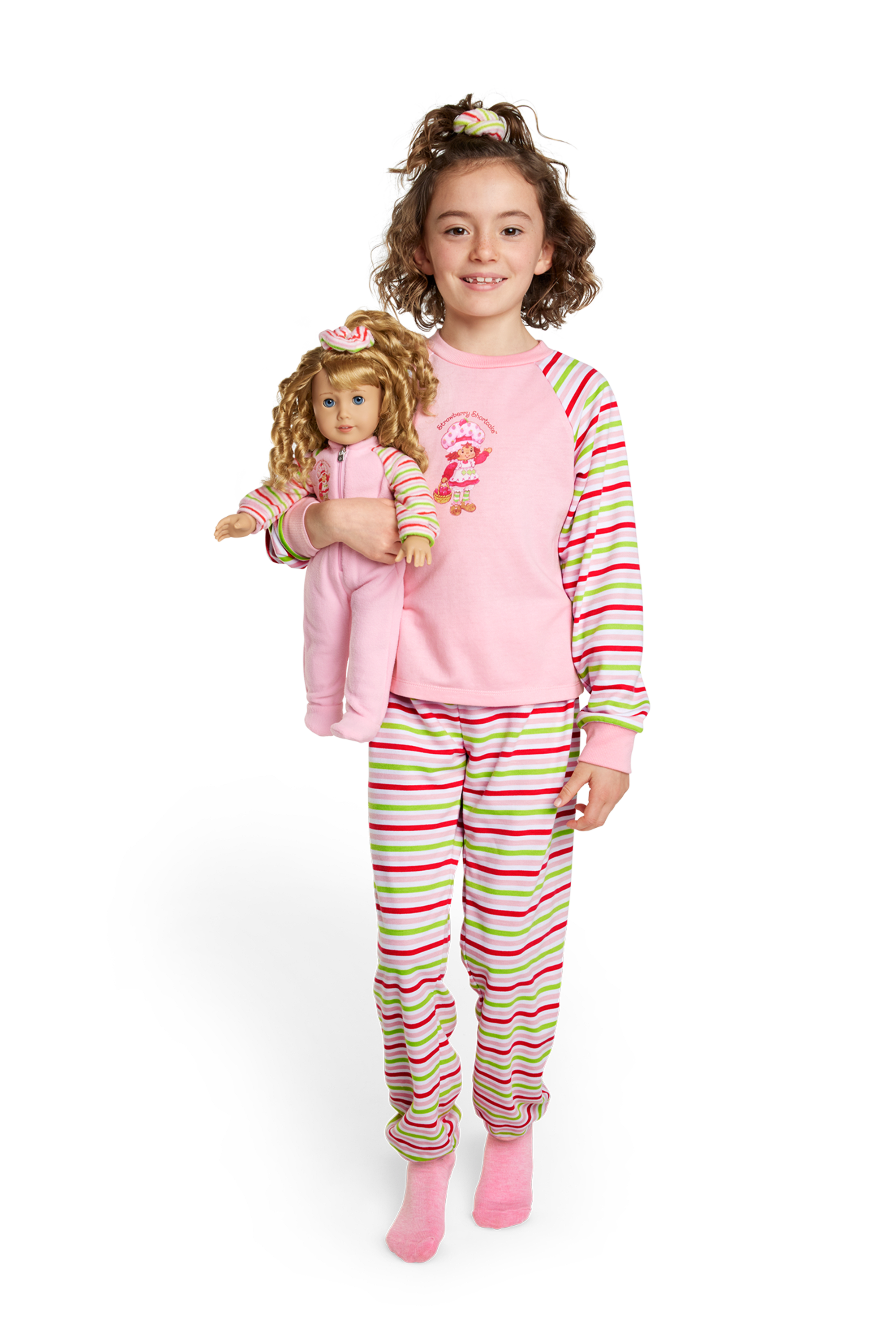 Strawberry Shortcake Pajama Set for Girls & Dolls - 80s Style