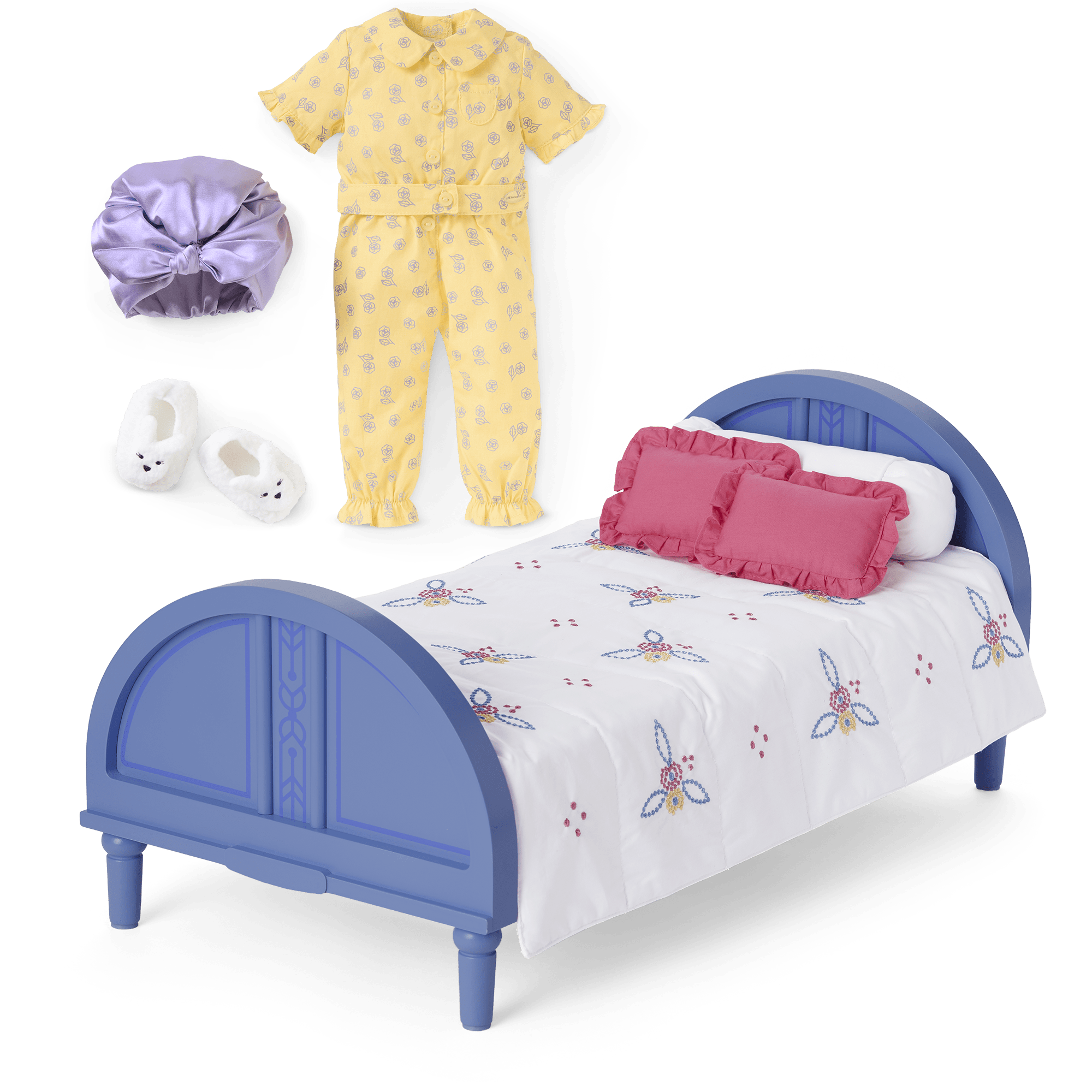 Claudie's 18-Inch Doll Bedroom Set with Bed & Pajamas
