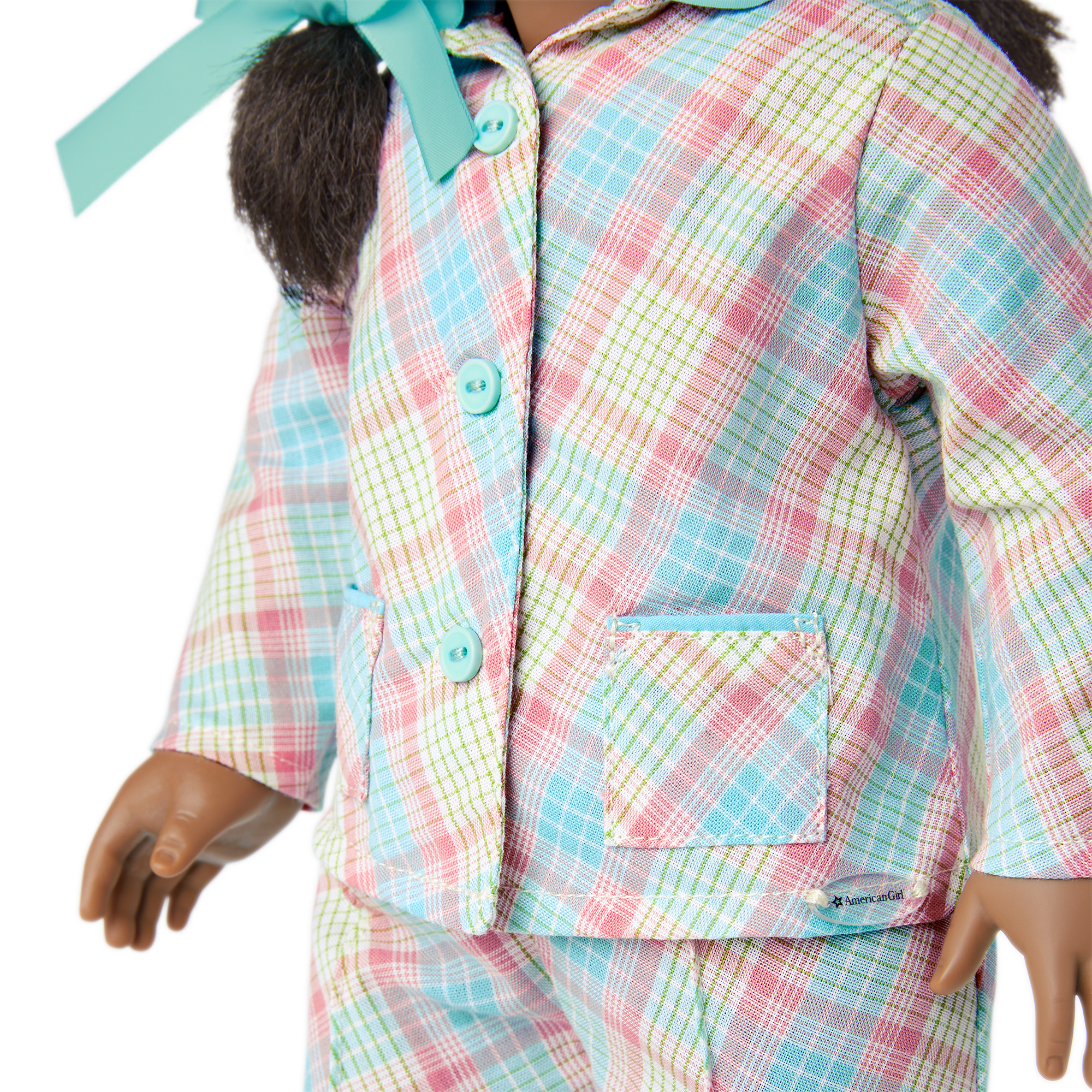 Melody’s Plaid Pajamas & Dog Set for 18-Inch Dolls