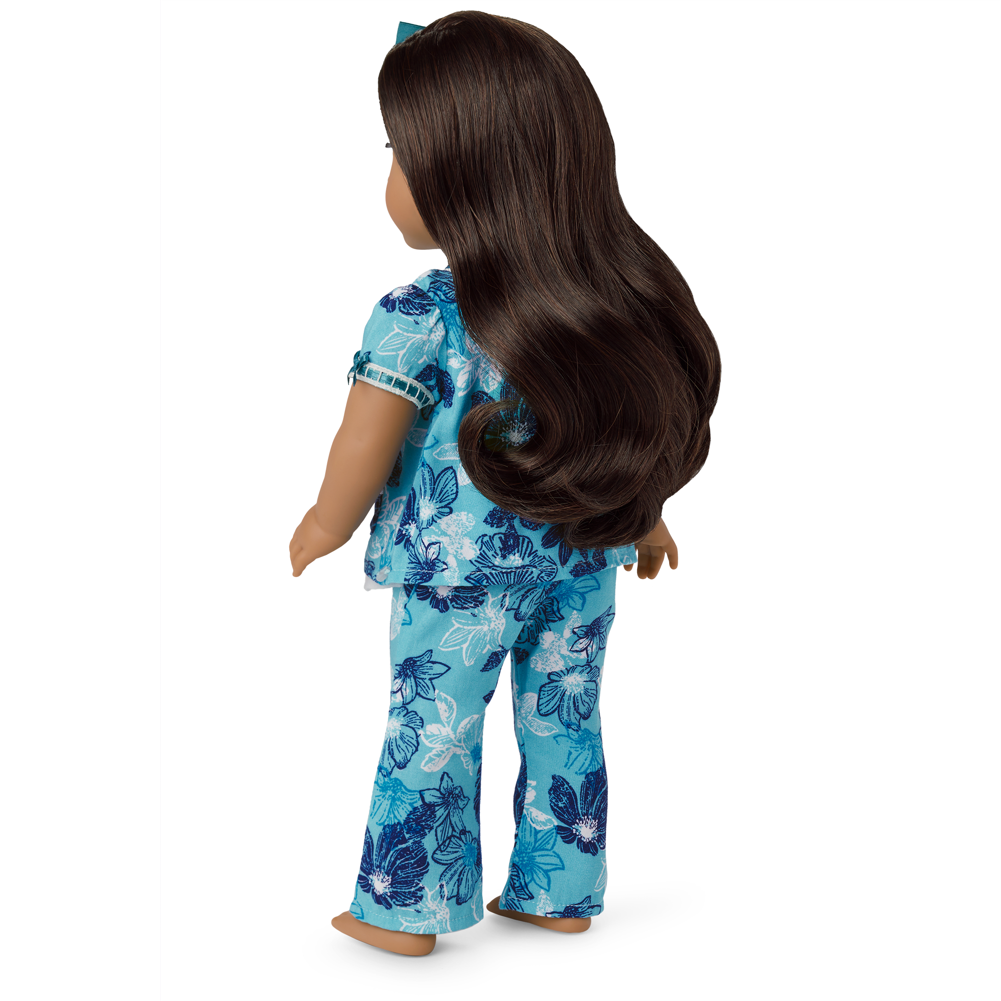 Nanea’s Floral Pajamas & Dog Set for 18-inch Dolls