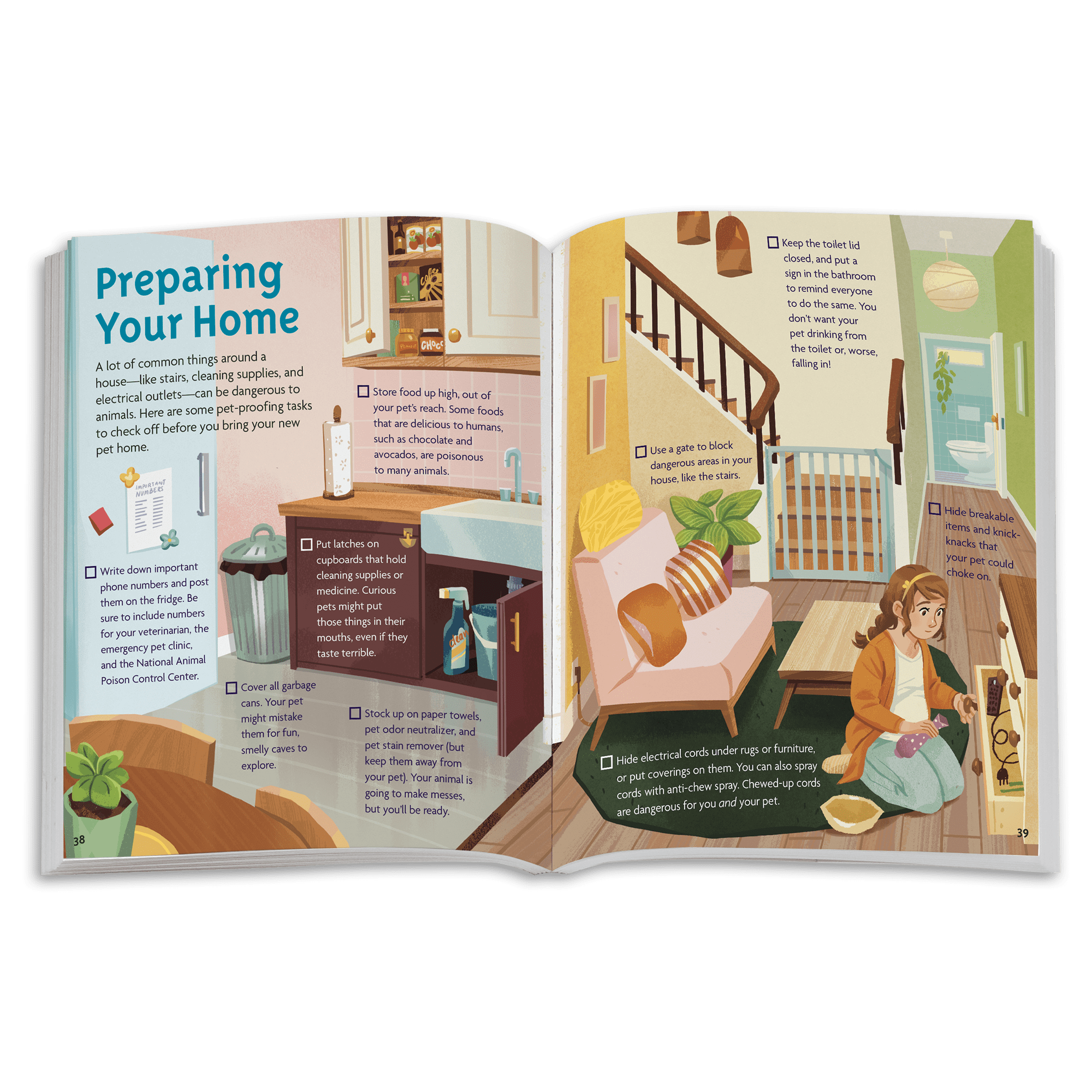Girls' Pet Care & Adventure Book Bundle