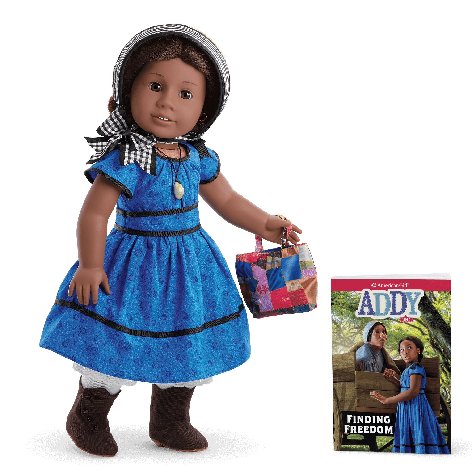 American Girl Addy Walker 18" Doll with Book & Historical Accessories