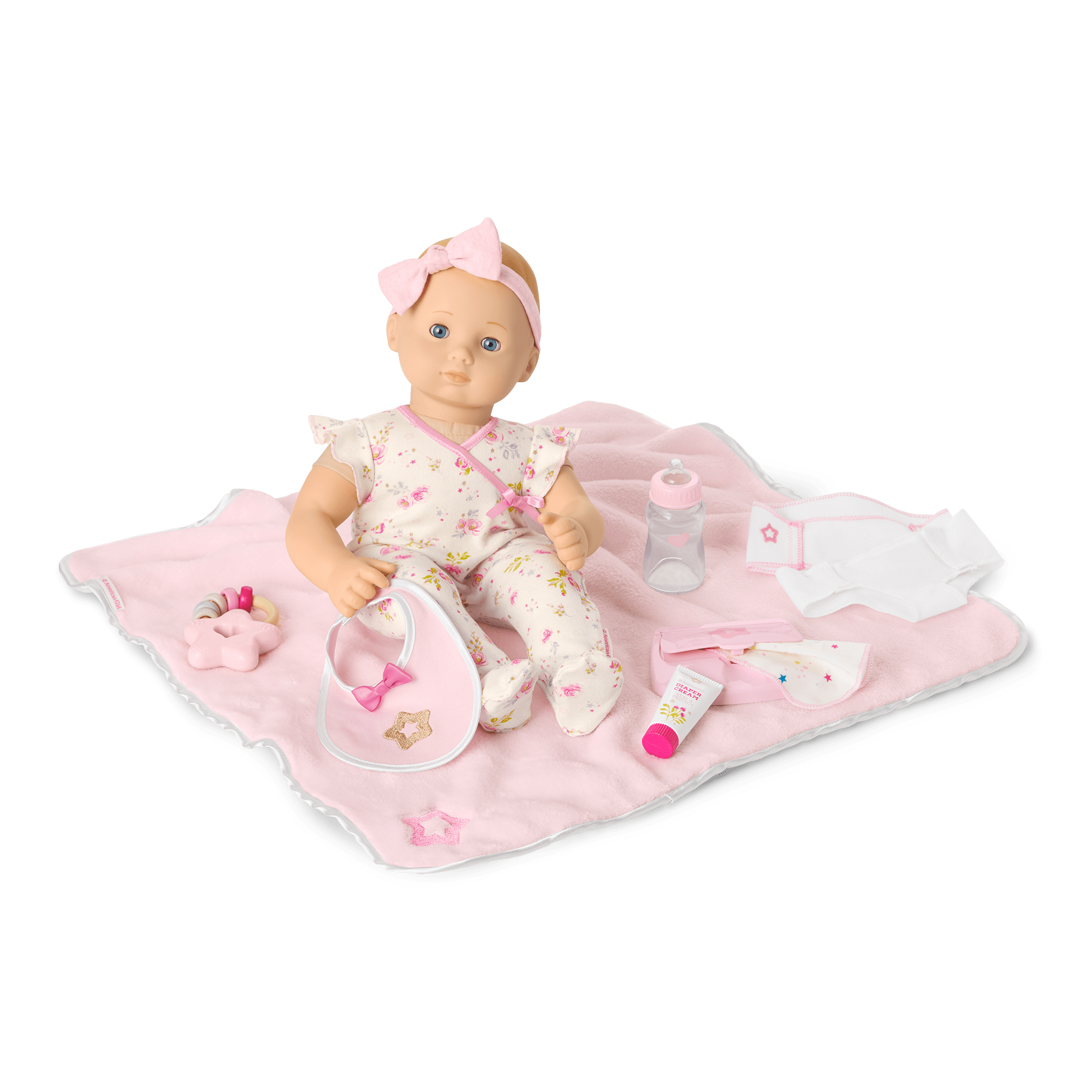 Bitty Baby Doll with Blonde Hair & Care Play Set - American Girl