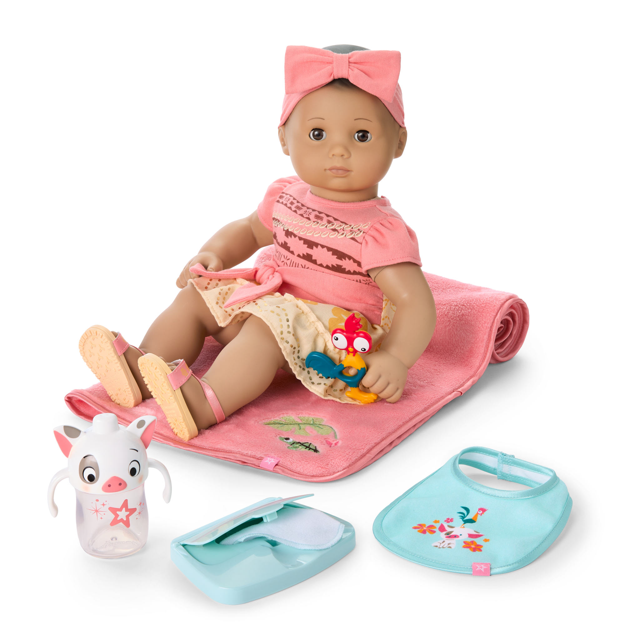Disney Princess Moana Baby Doll Set with Accessories by American Girl