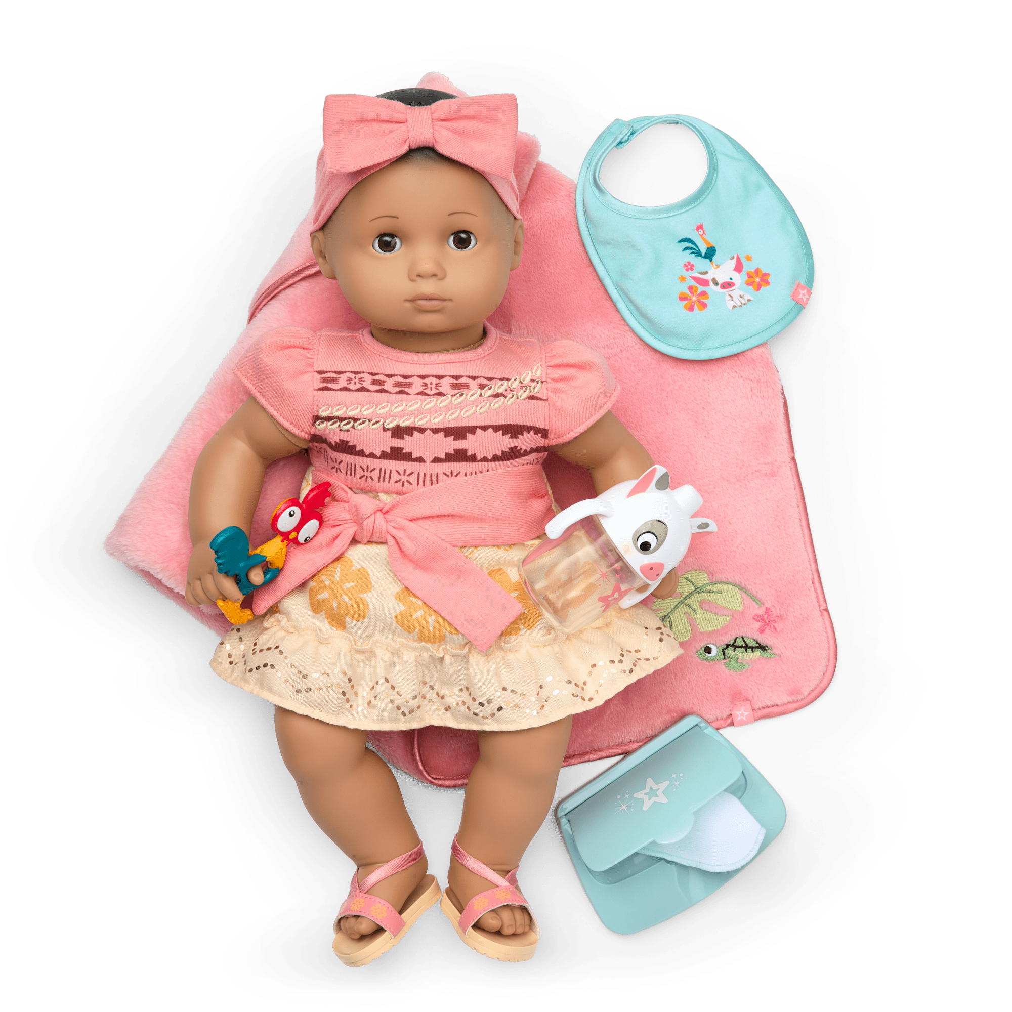 Disney Princess Moana Baby Doll Set with Accessories by American Girl
