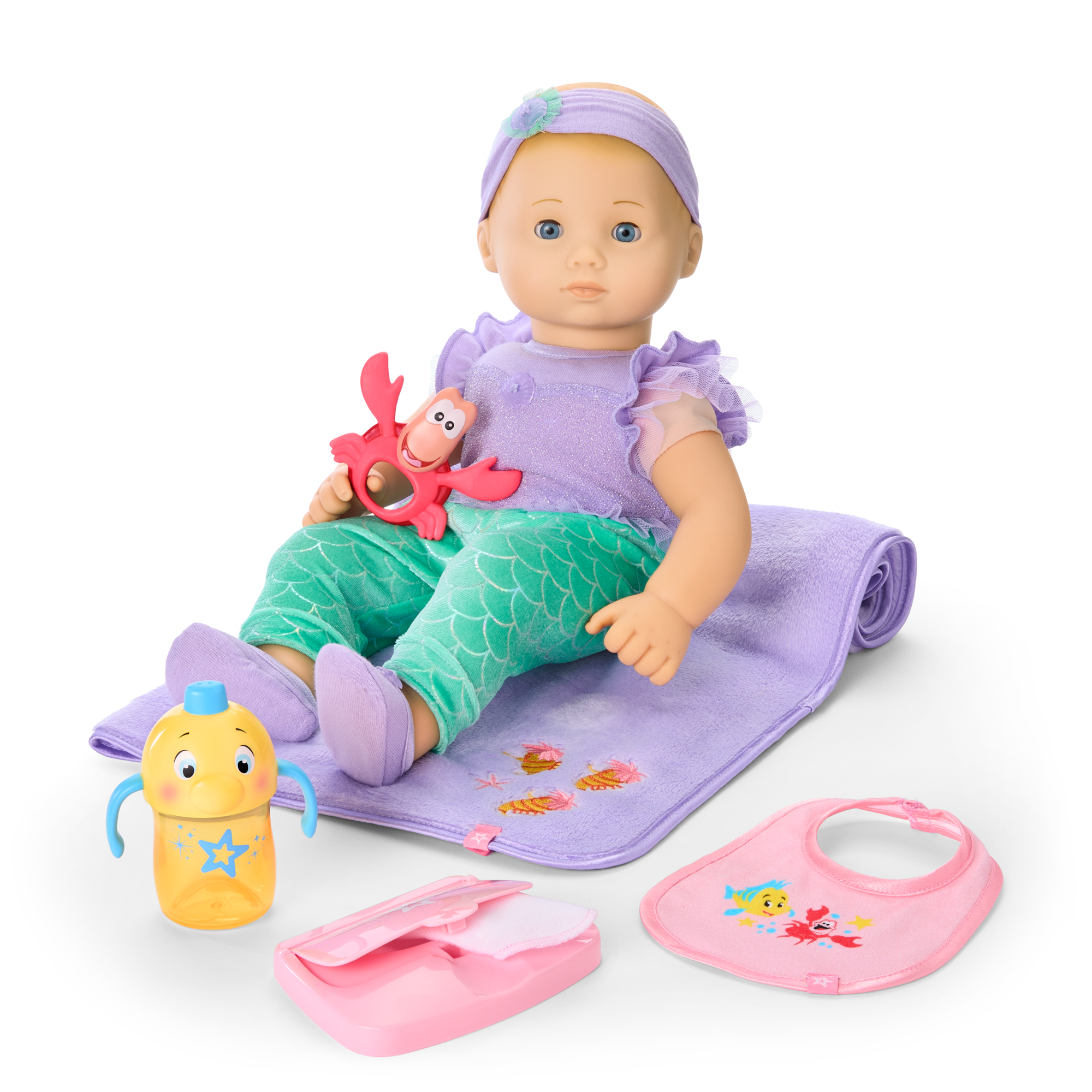 Disney Princess Ariel Baby Doll Set with Accessories by American Girl