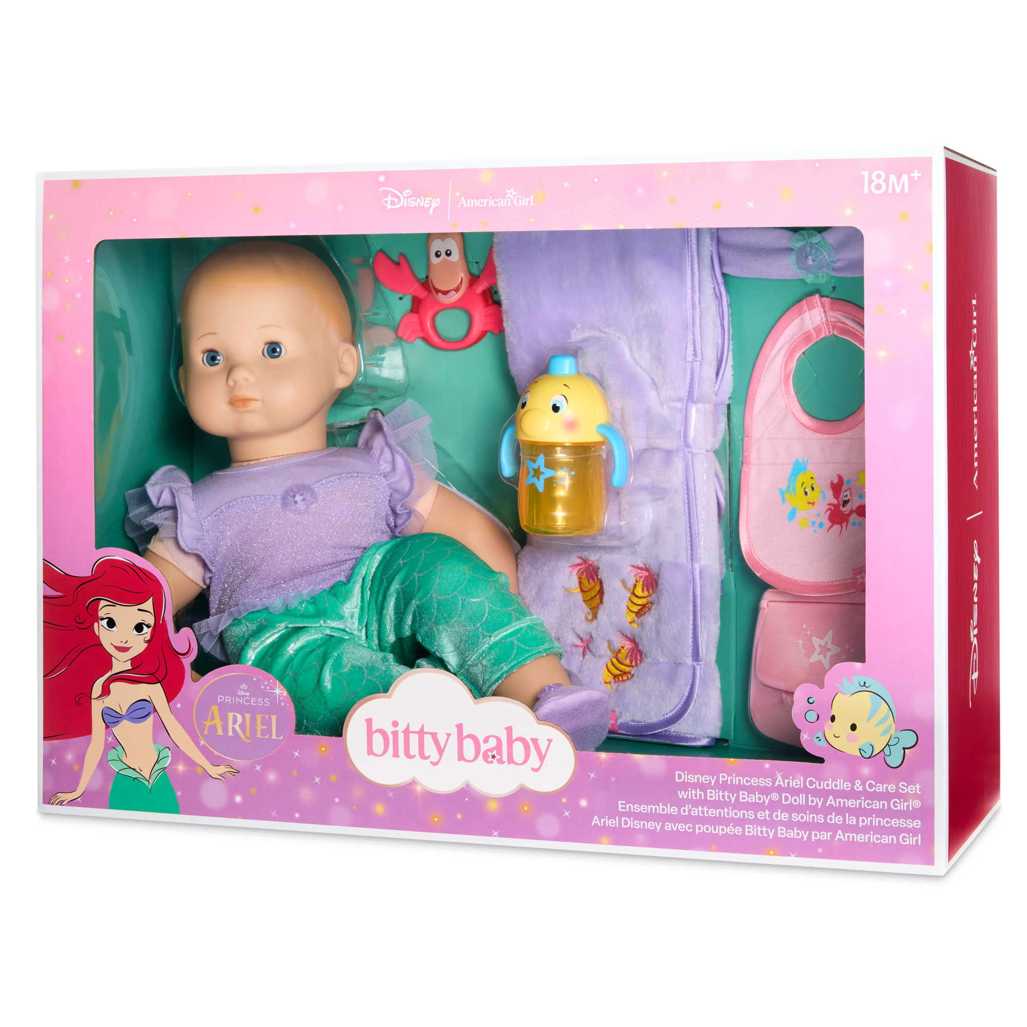 Disney Princess Ariel Baby Doll Set with Accessories by American Girl