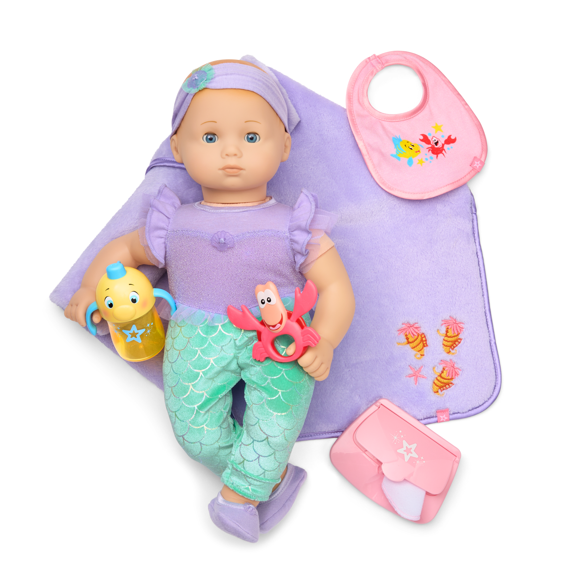 Disney Princess Ariel Baby Doll Set with Accessories by American Girl