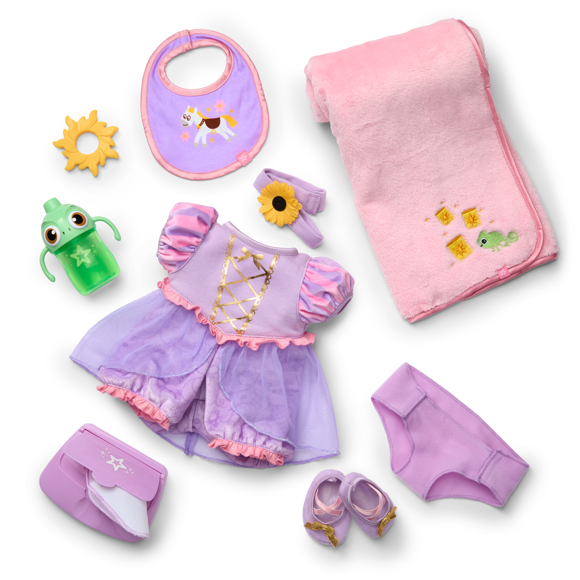 Disney Princess Rapunzel Bitty Baby Doll & Care Set by American Girl