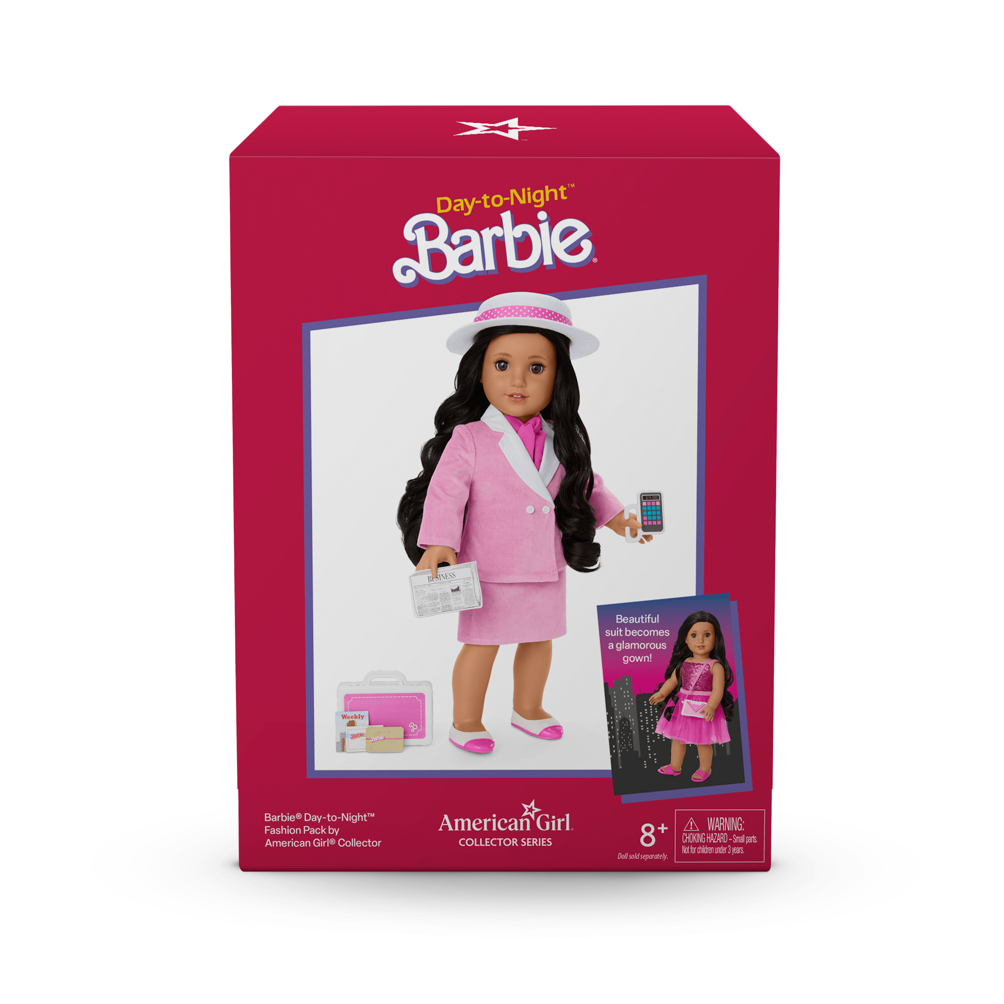 American Girl Doll Barbie Day-to-Night Fashion Outfit with Accessories