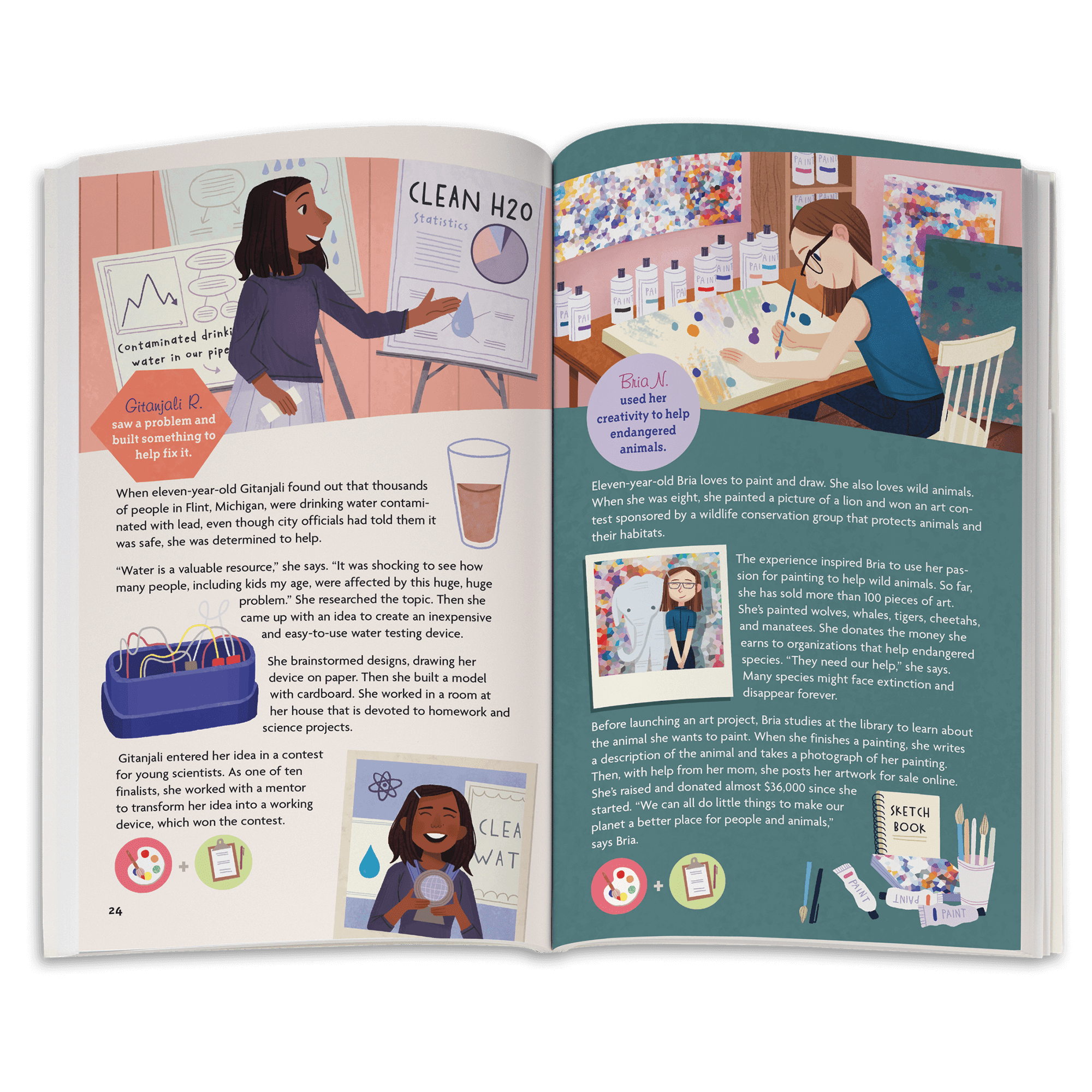 Inspirational Book Bundle for Girls - Making a Difference & Earth-Friendly Stories