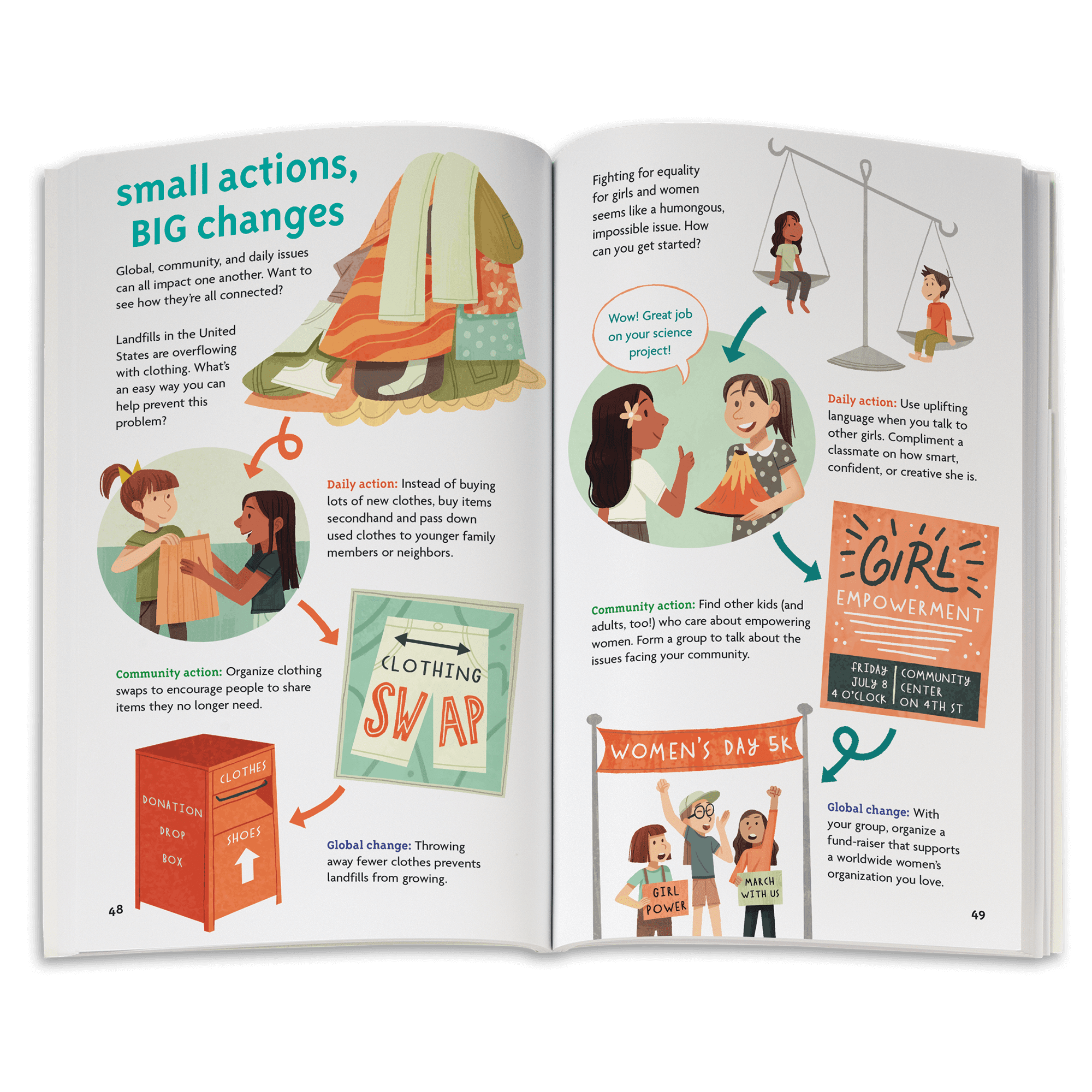 Inspirational Book Bundle for Girls - Making a Difference & Earth-Friendly Stories