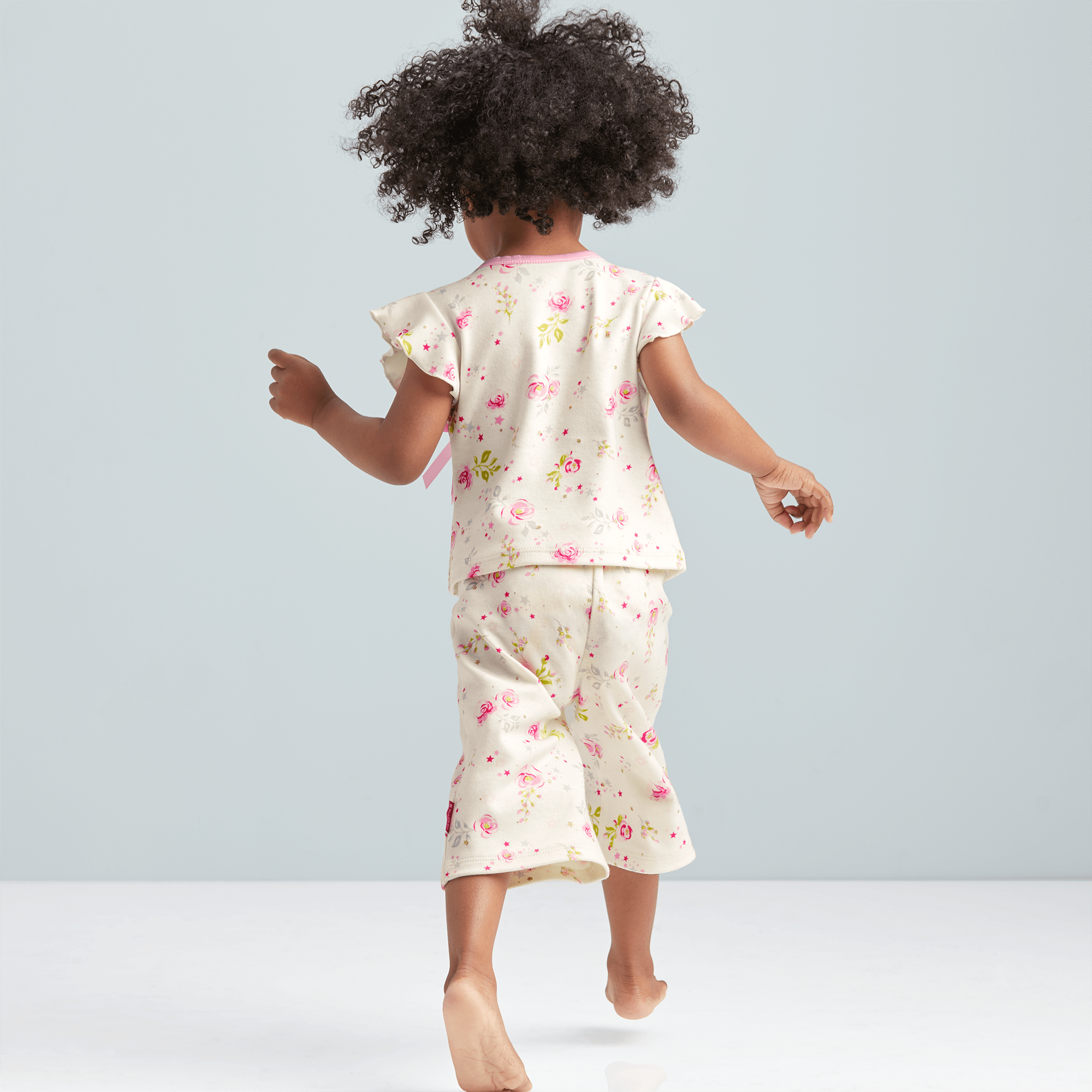 Floral Pajama Set for Girls & Bitty Baby Dolls