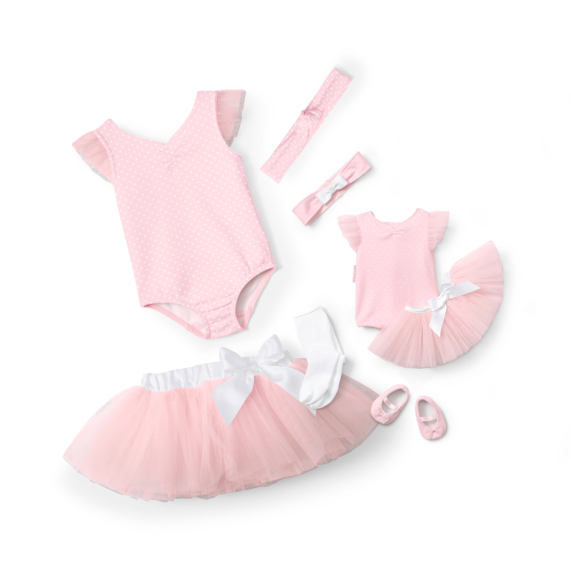 Bitty’s Pink Ballerina Outfit Set for Girls & Dolls 2T-6