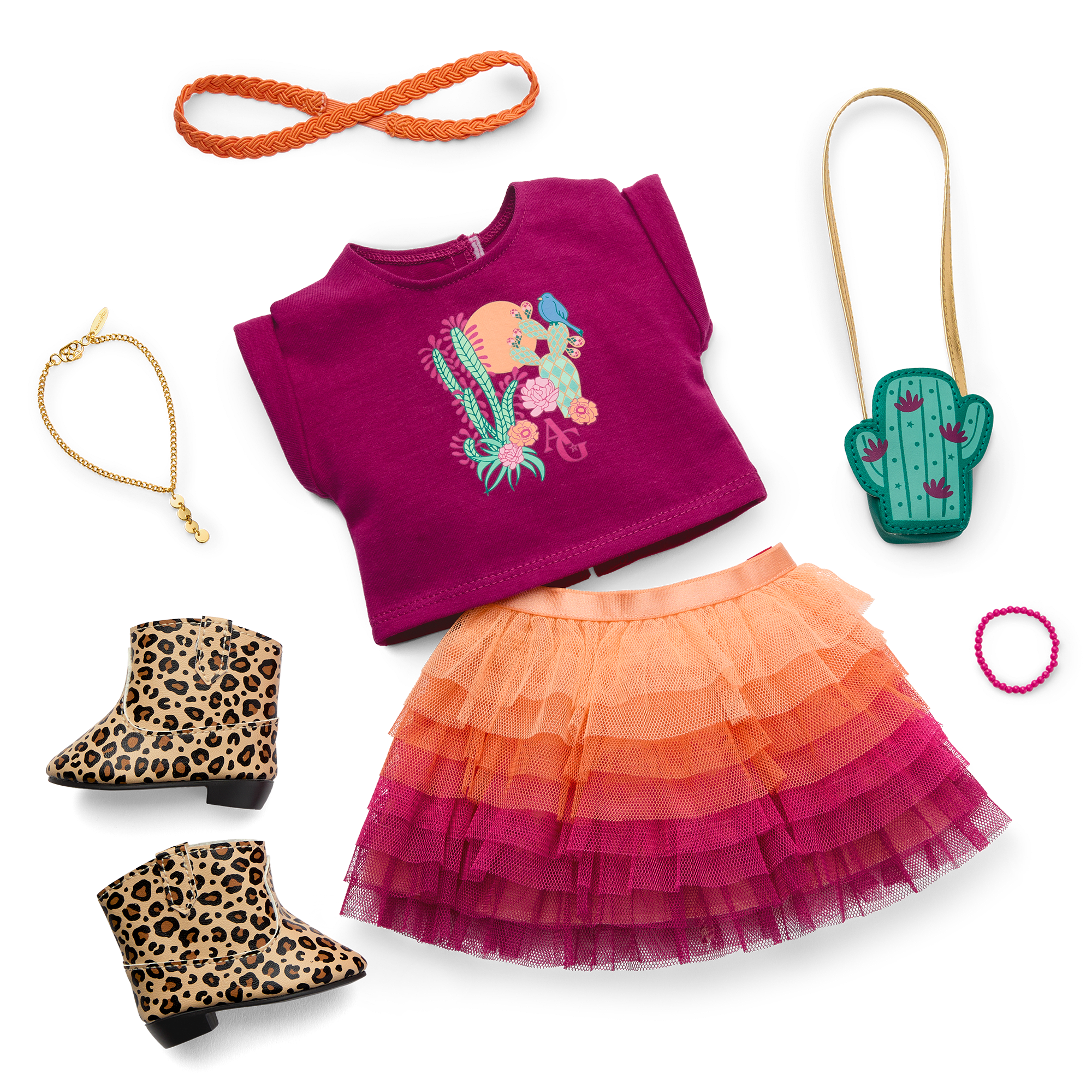 Southwest Travel Outfit for 18-inch Dolls with Accessories