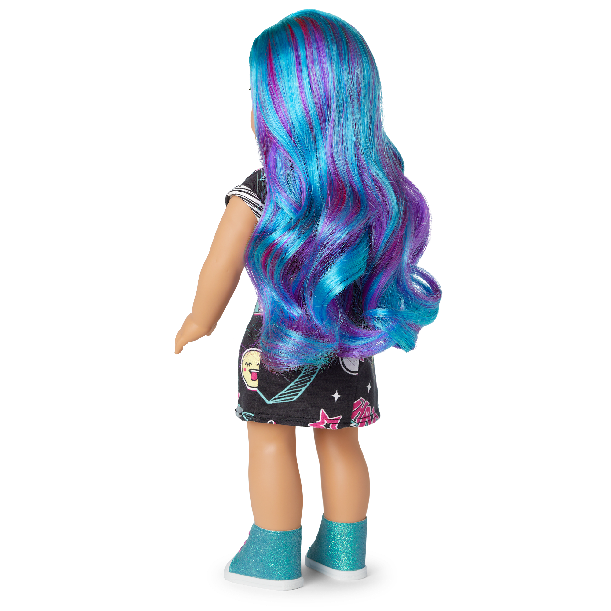 American Girl Truly Me Doll #119 with Blue & Purple Hair, Outfit & Journal