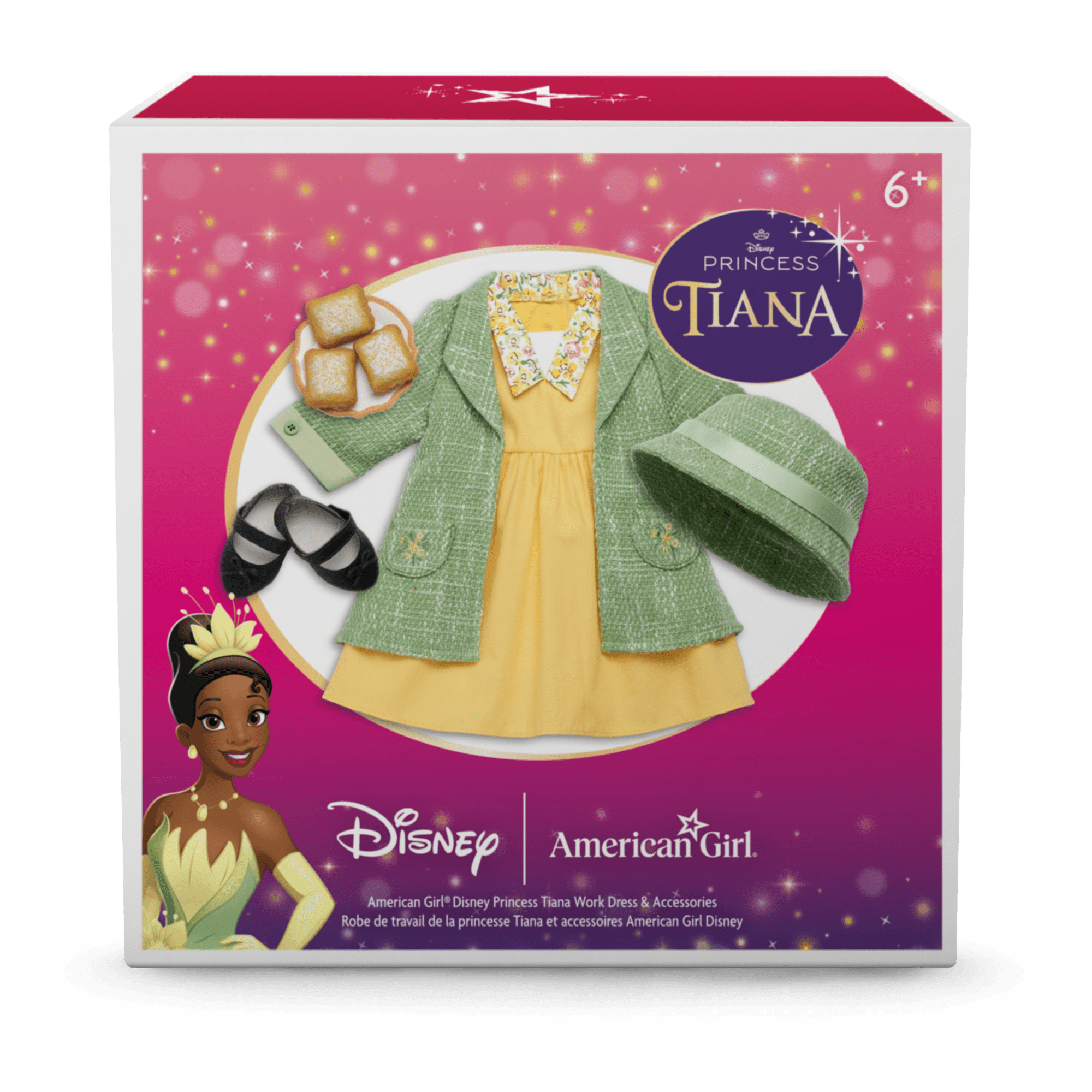 American Girl Disney Princess Tiana Doll Dress & Accessories Set