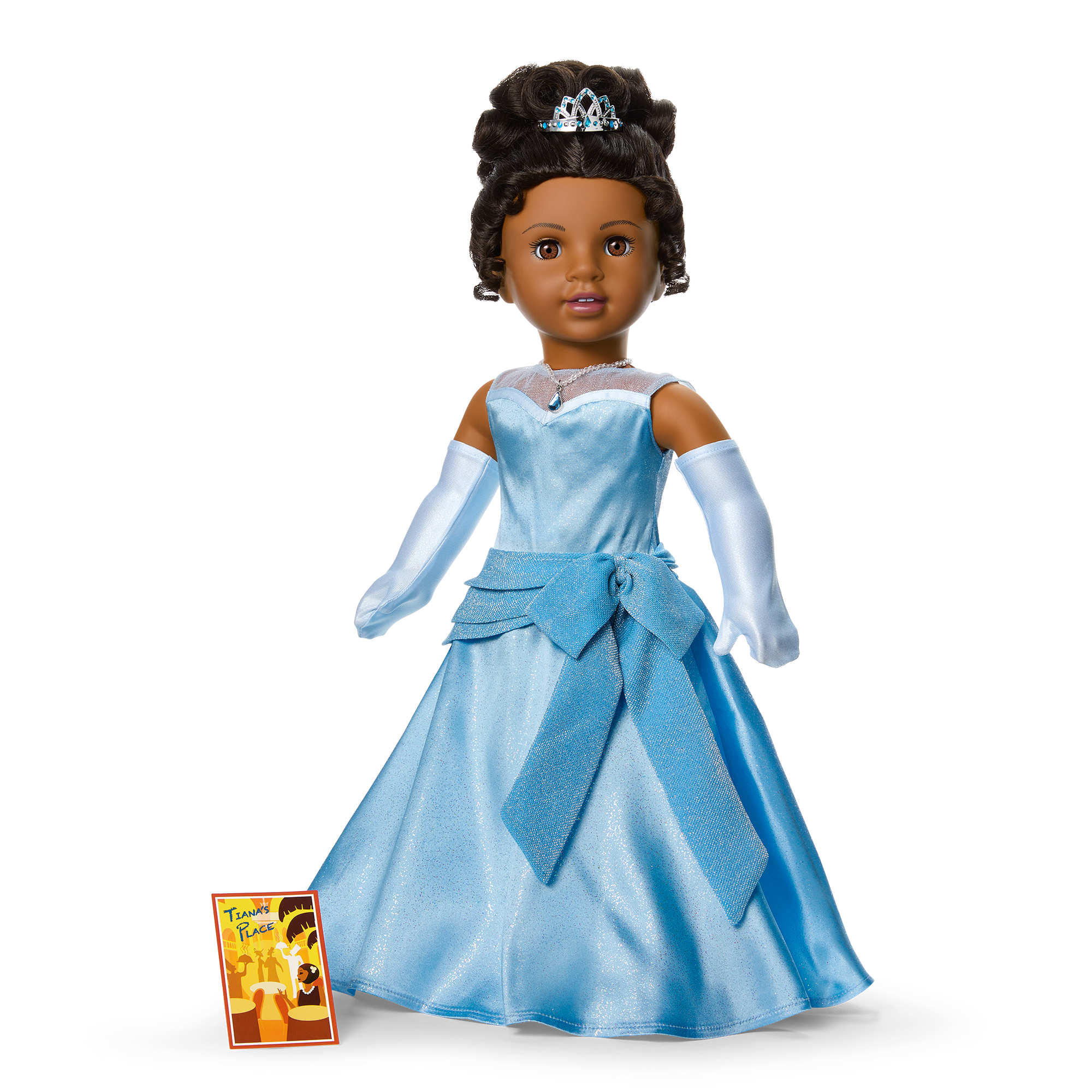 American Girl Disney Princess Tiana Dress & Accessories for 18" Dolls