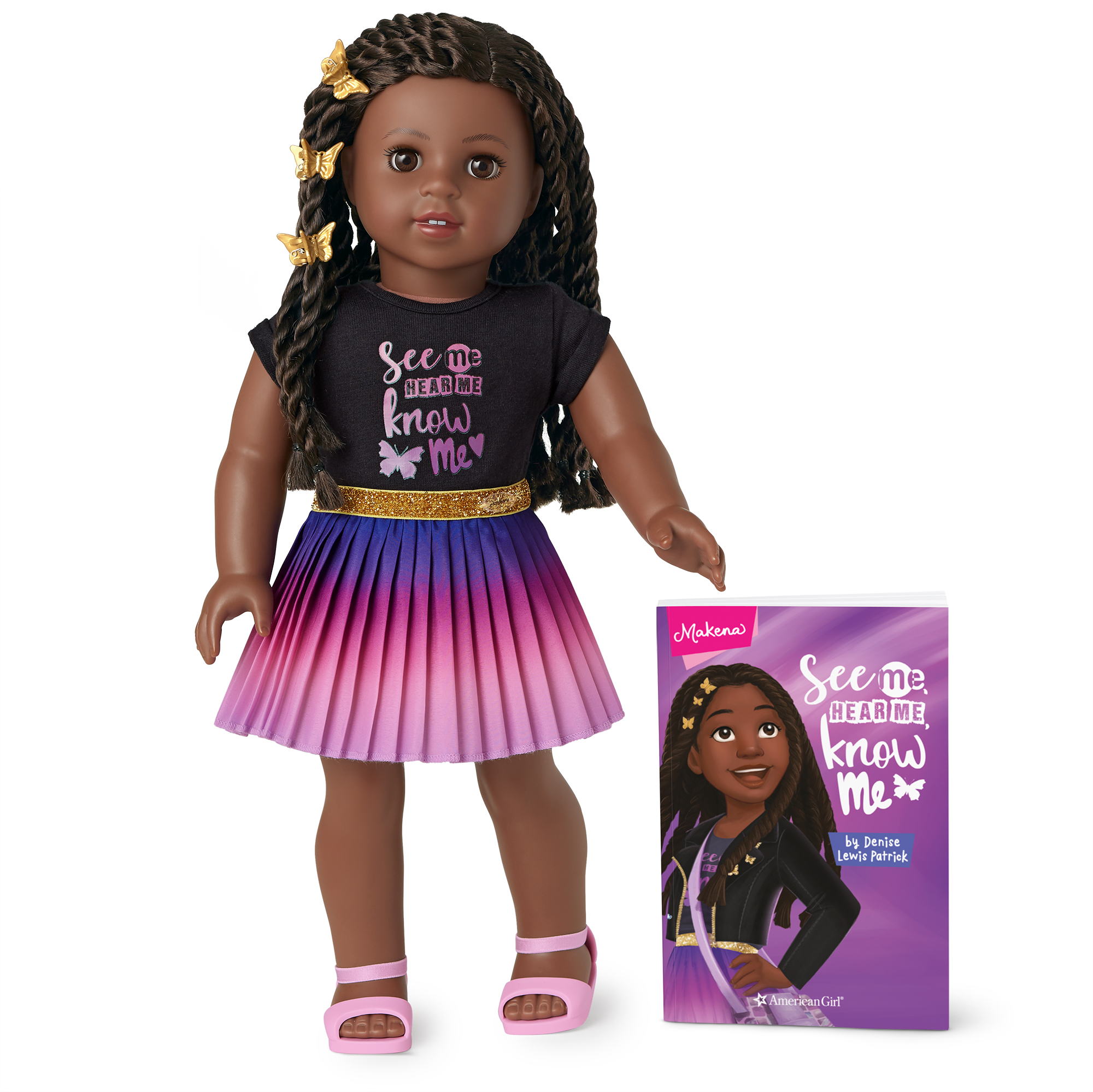 Makena™ Fashion Doll with Book & Outfit for Girls