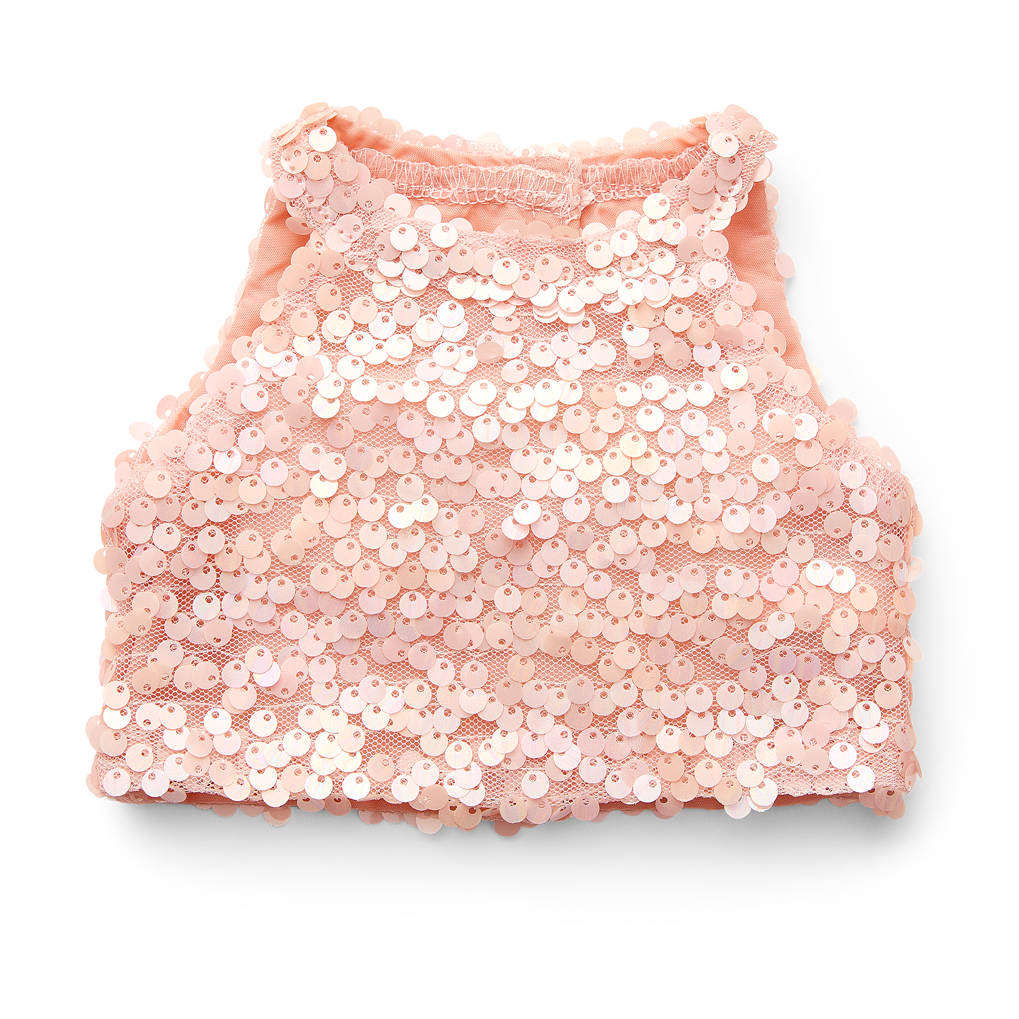 American Girl Holiday Halter Top for 18-inch Dolls - Blush Pink Sequined