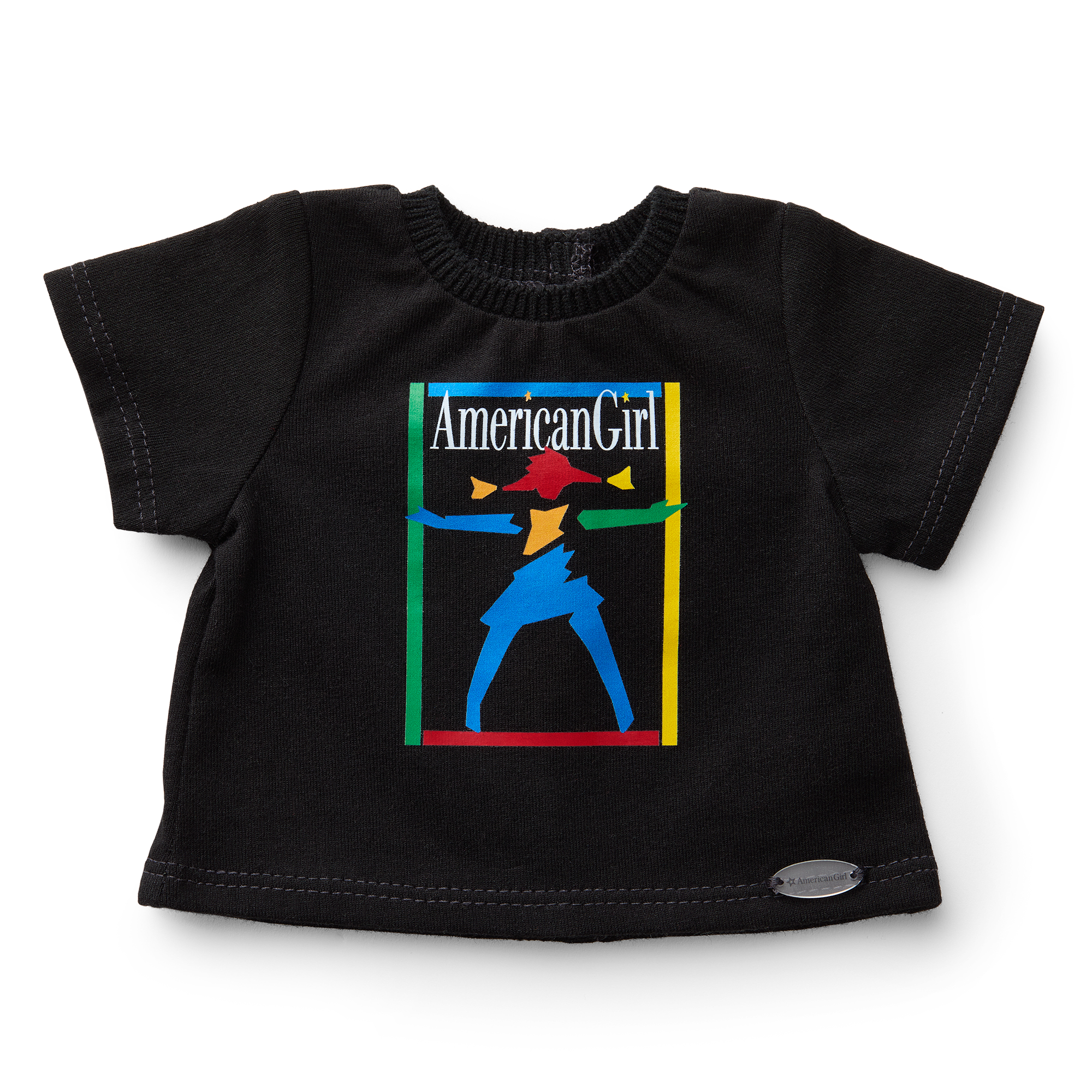 American Girl Doll 18-inch 90s Retro Black Cotton Tee