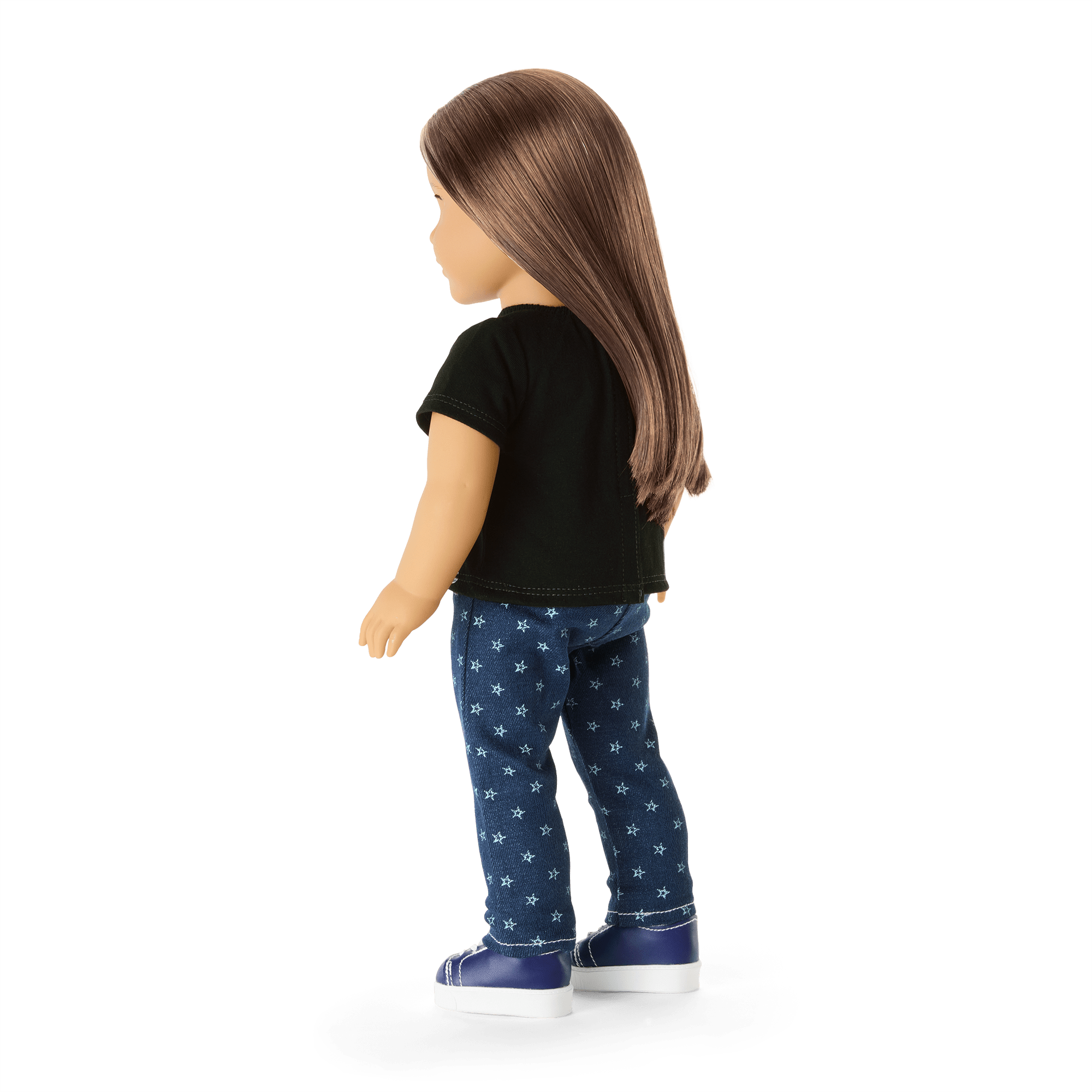 American Girl Doll 18-inch 90s Retro Black Cotton Tee