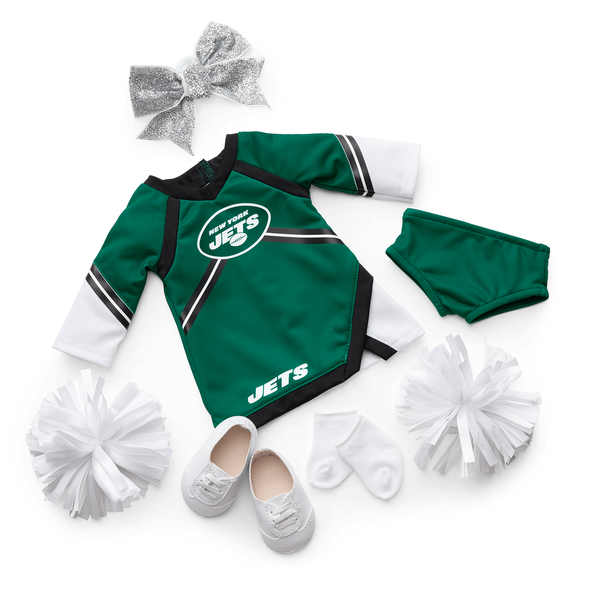 New York Jets Cheer Uniform for 18-inch Dolls by American Girl